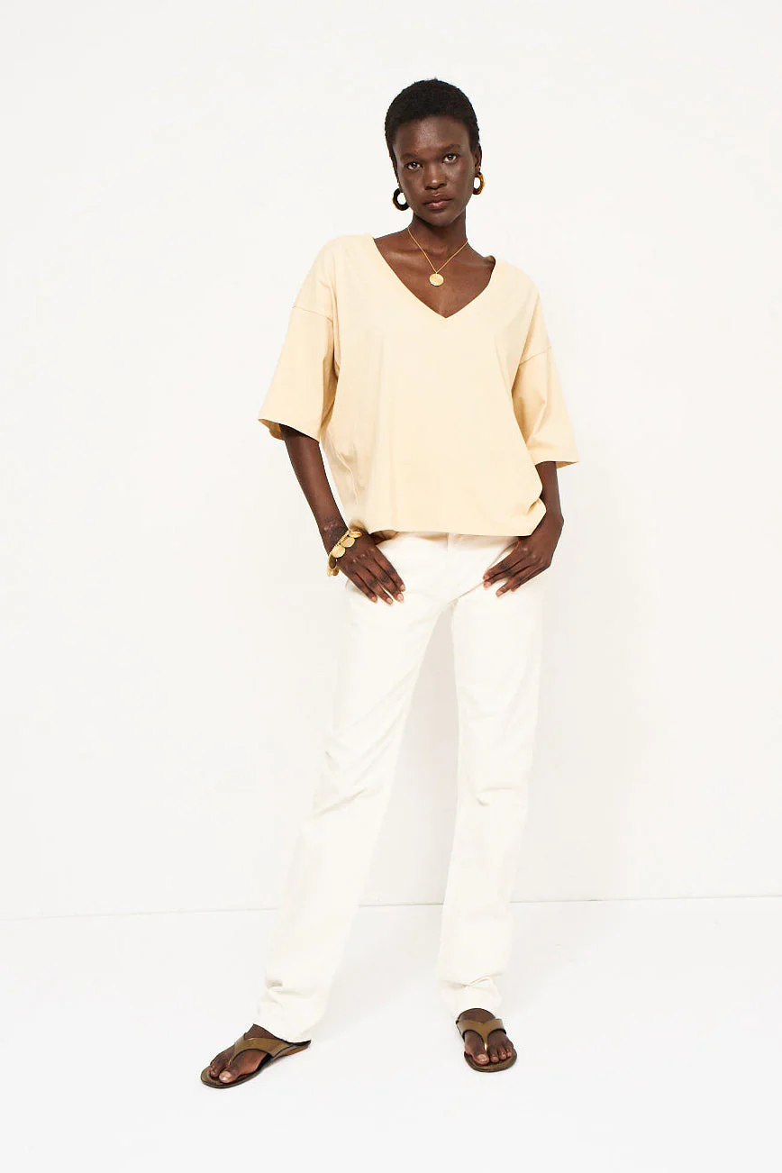 Jamie Haller - The V Tee in Butter - Image 2