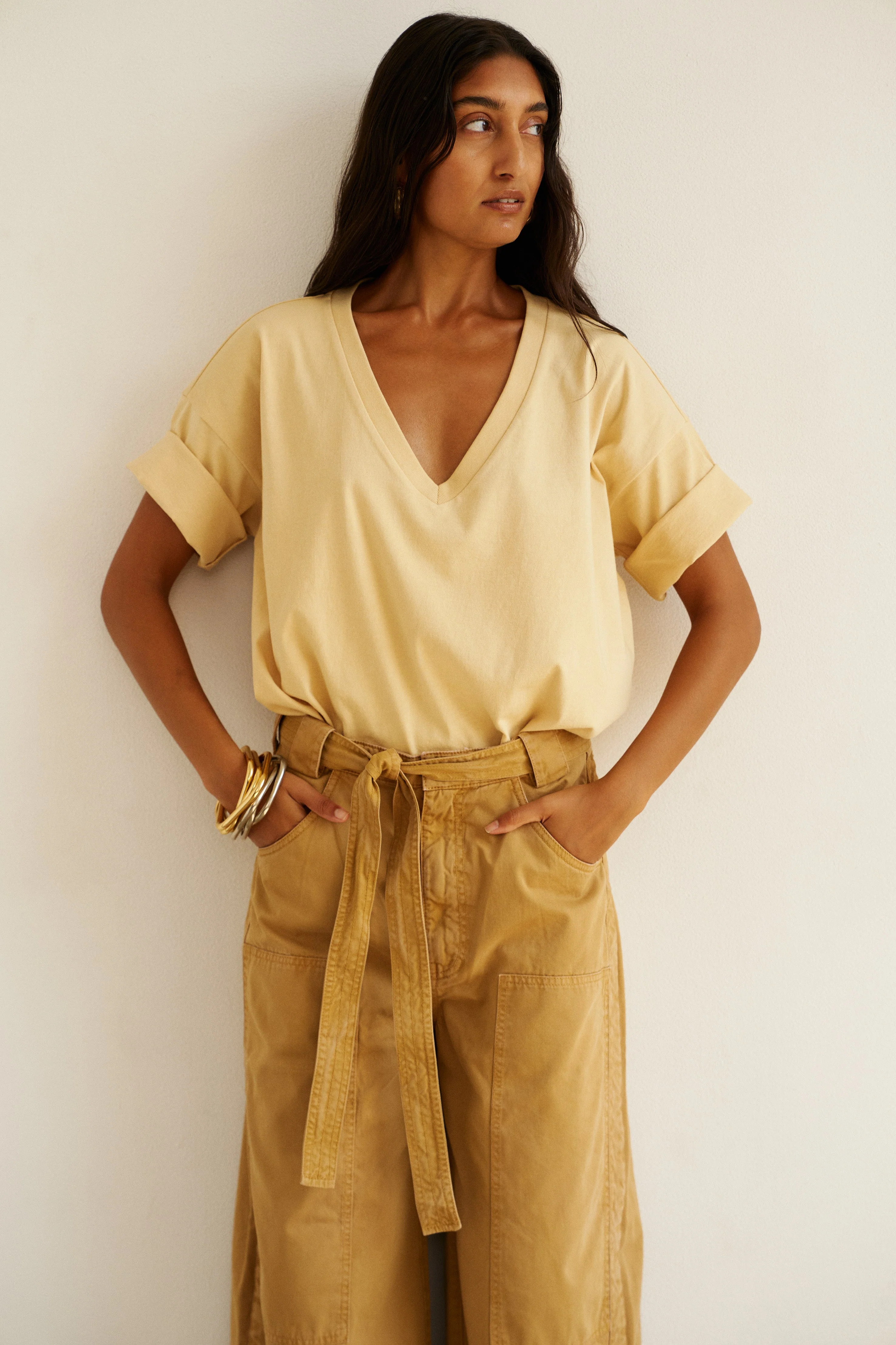 Jamie Haller - The V Tee in Butter - Image 8
