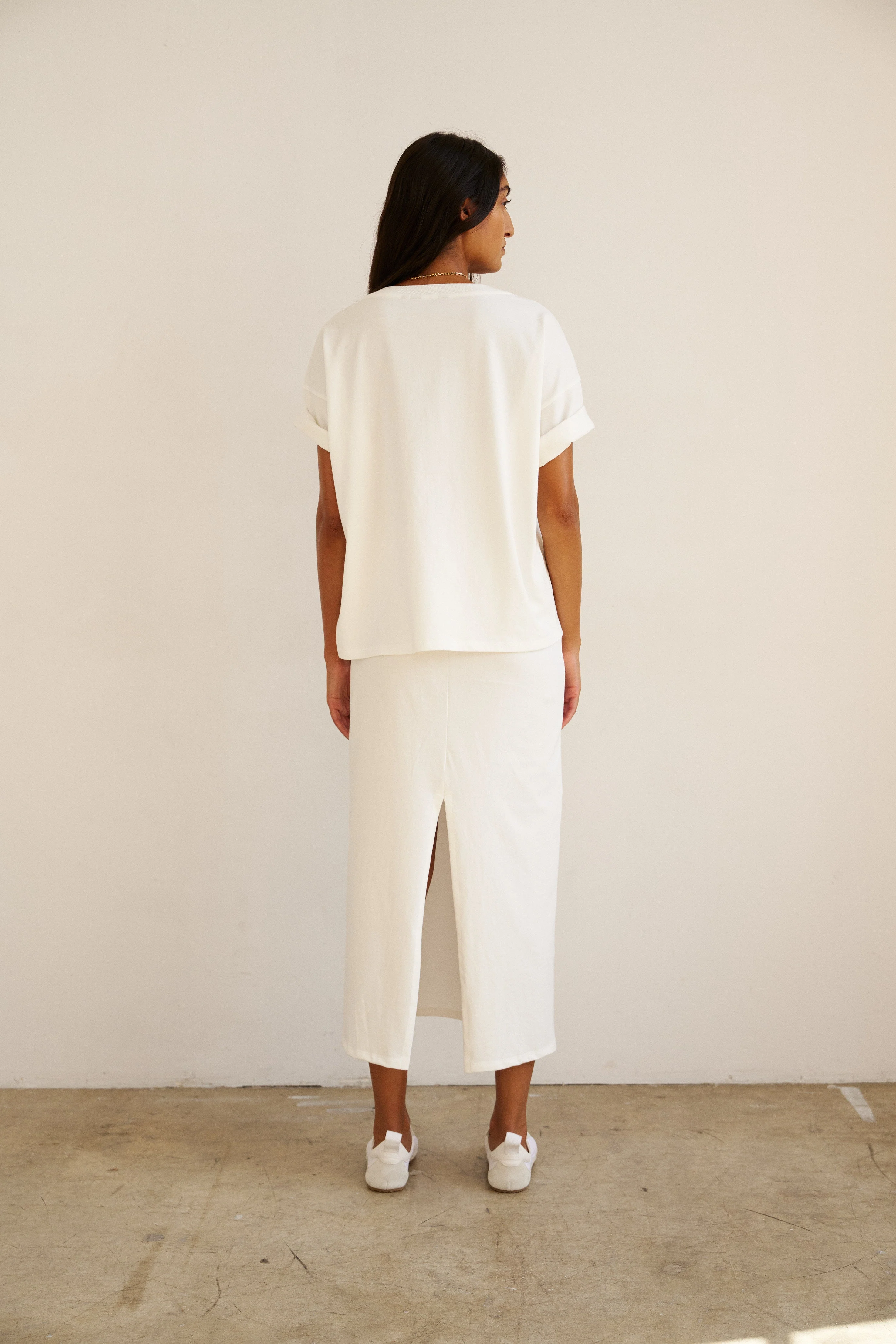 Jamie Haller - The V Tee in White - Image 8