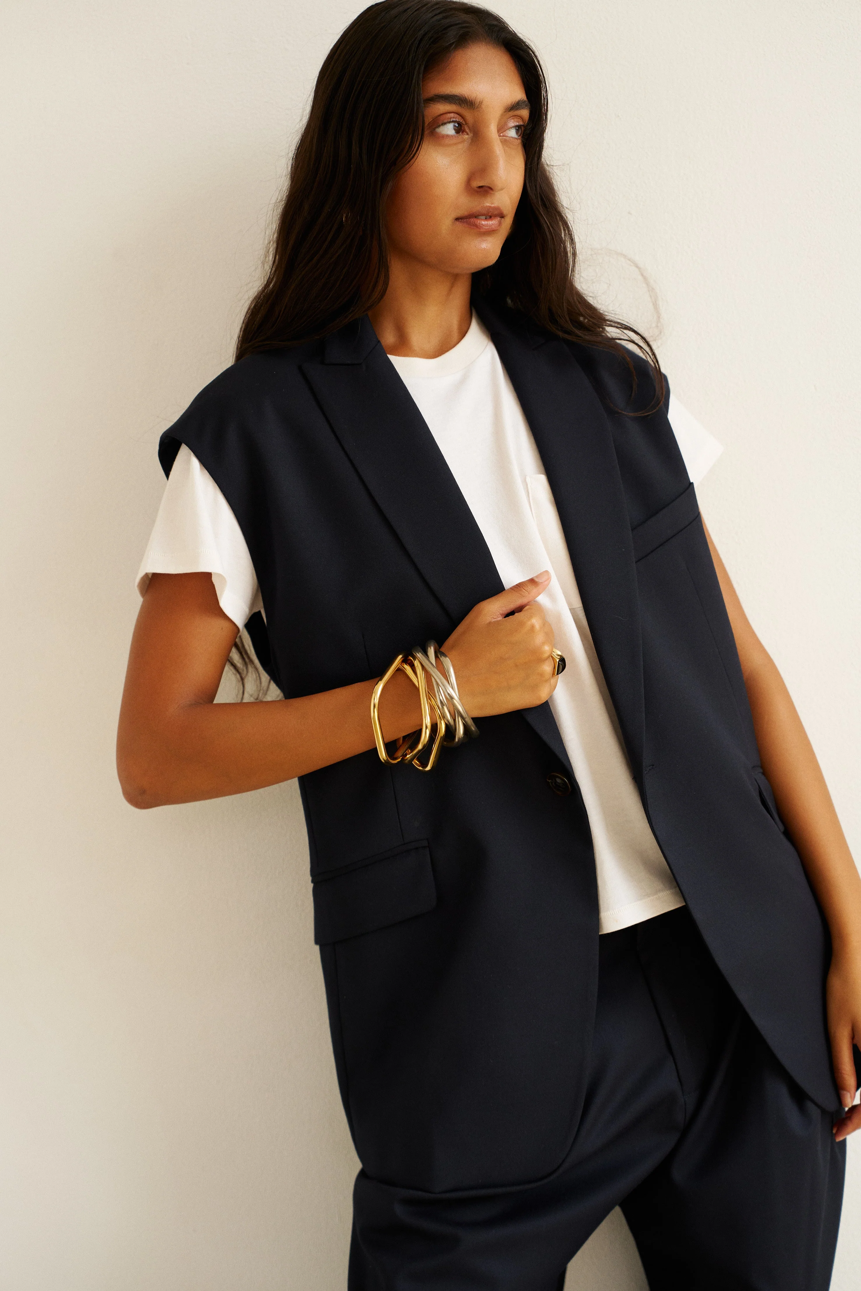 Jamie Haller - The Vested Blazer in Navy - Image 3