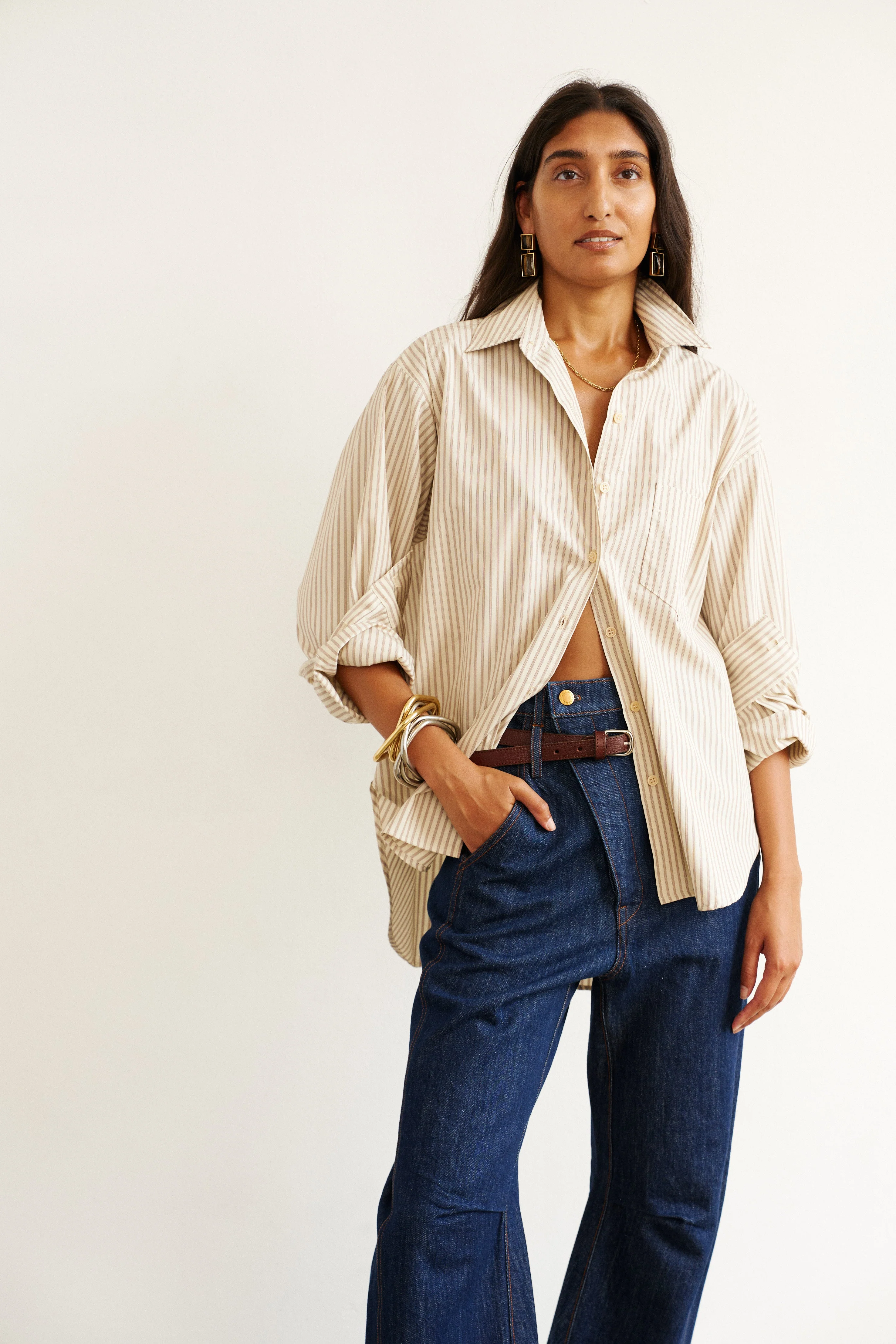 Jamie Haller - The Weekend Shirt in Chianti Stripe - Image 4