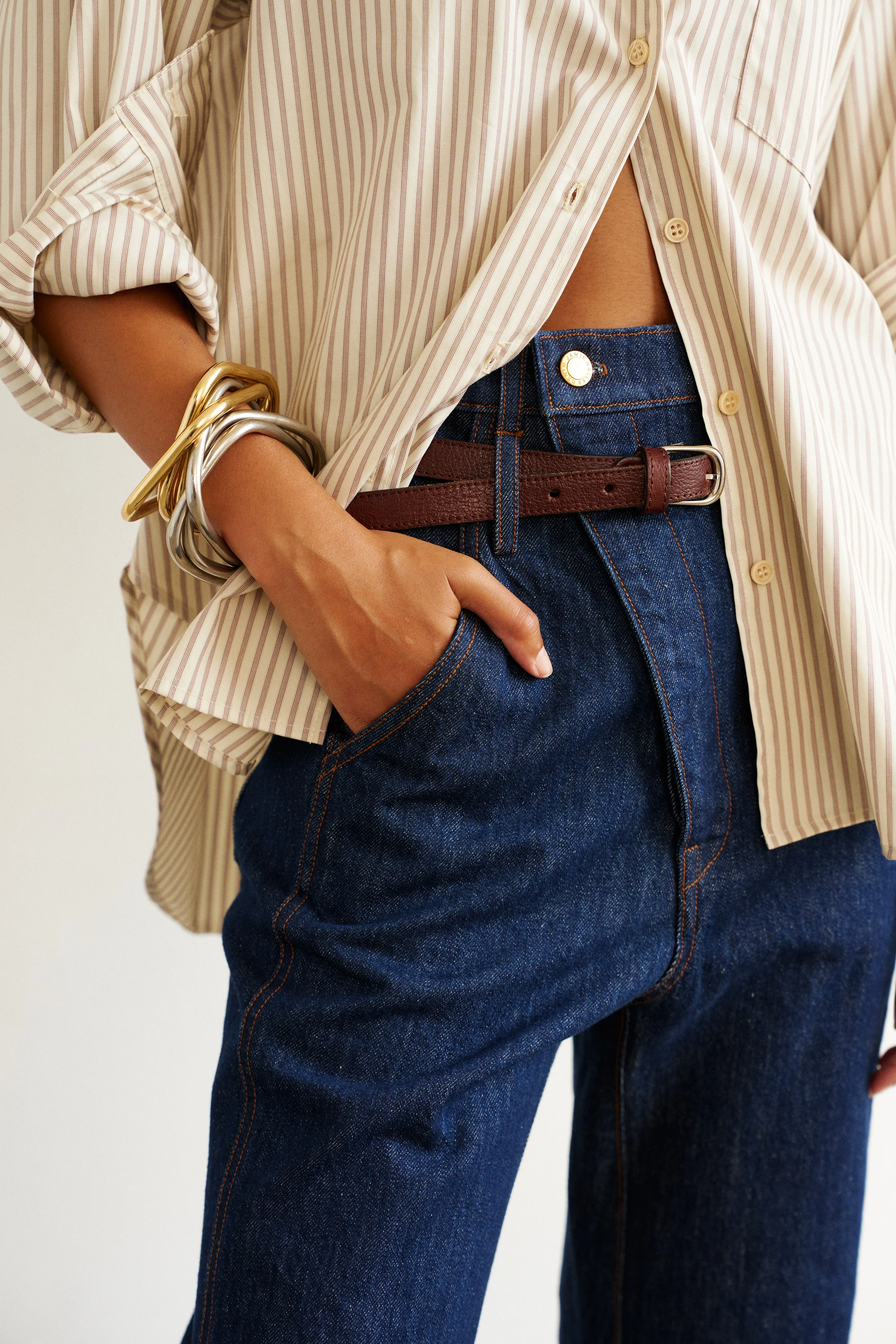 Jamie Haller - The Weekend Shirt in Chianti Stripe - Image 5