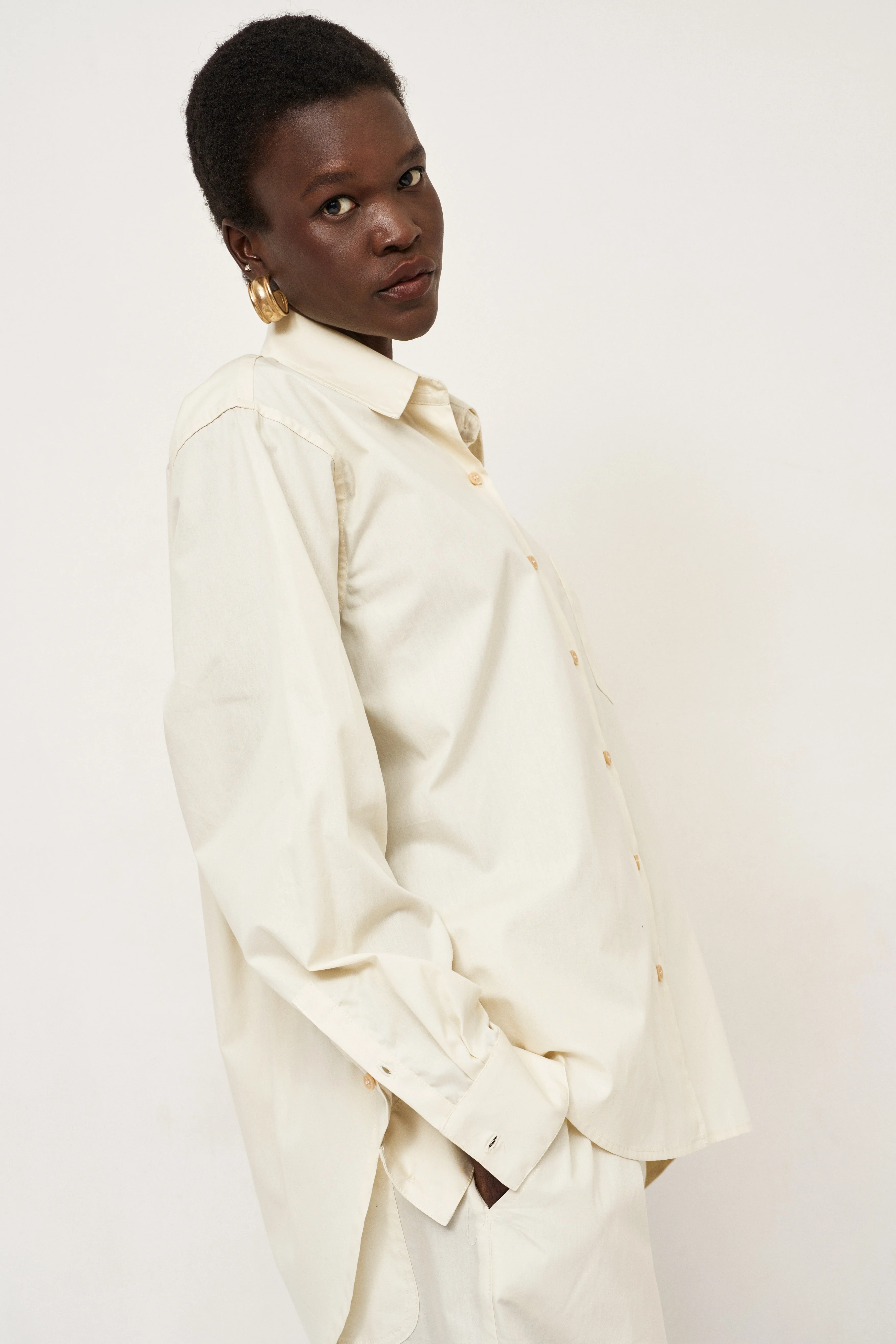 Jamie Haller - The Weekend Shirt in Ecru - Image 7