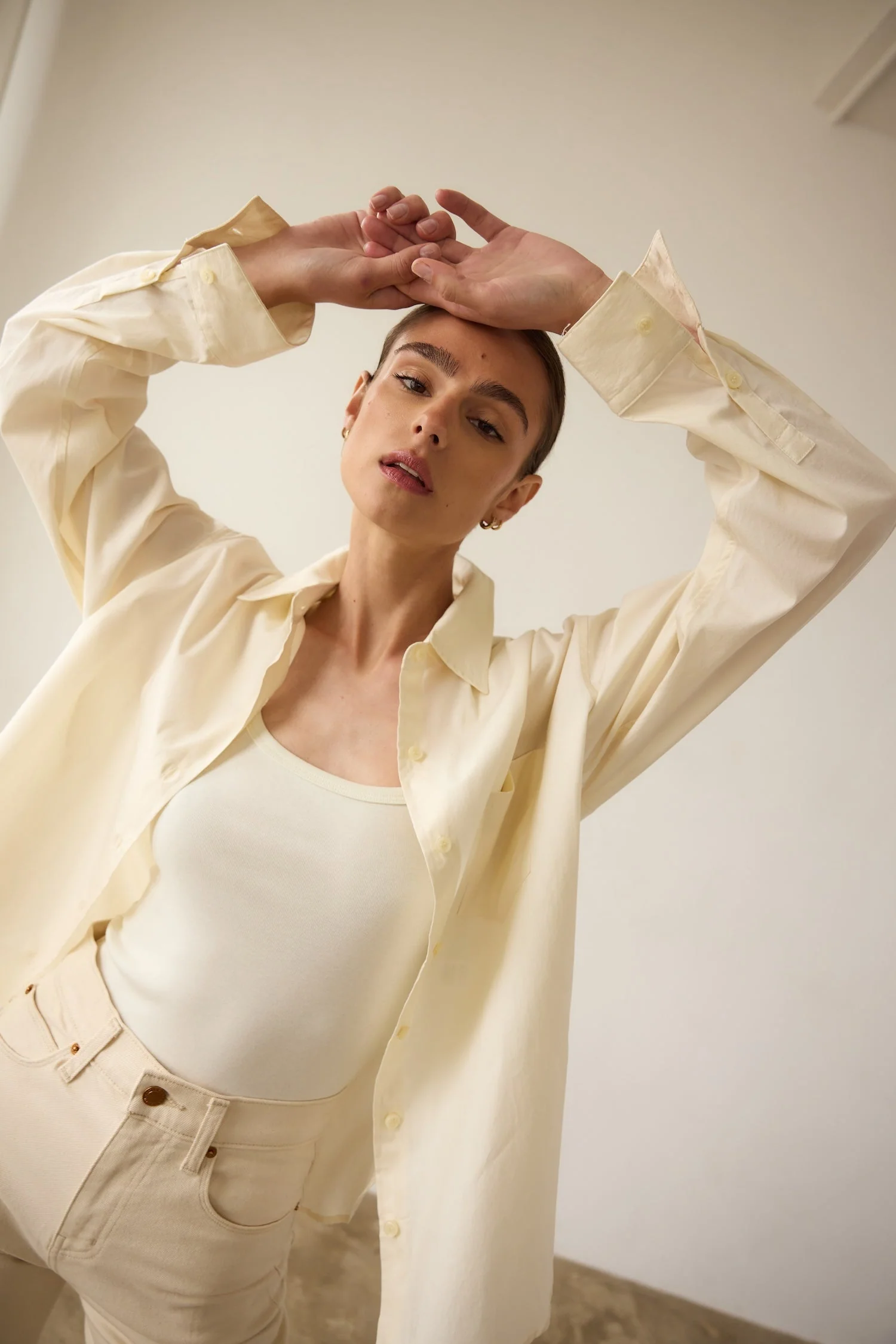 Jamie Haller - The Weekend Shirt in Ecru - Image 8