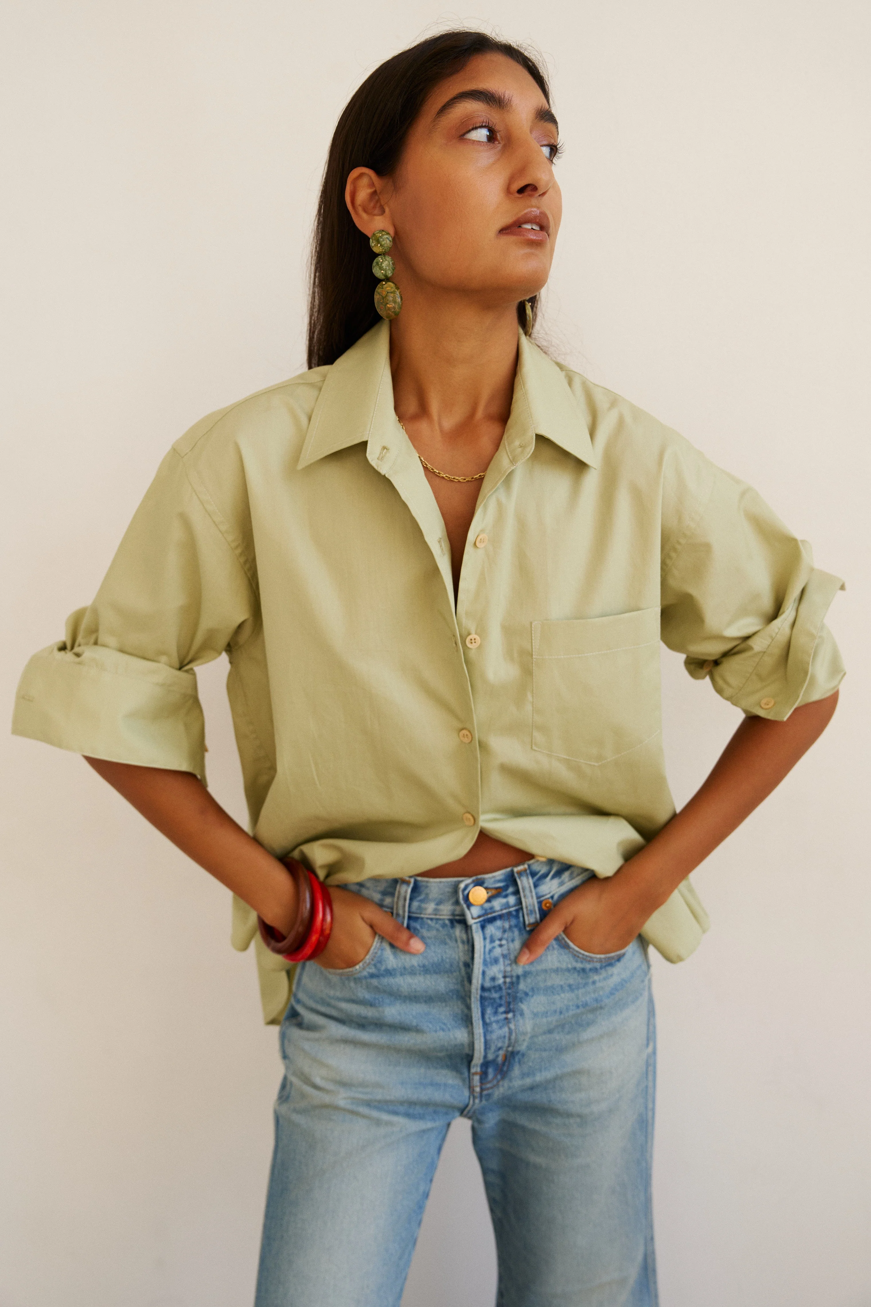 Jamie Haller - The Weekend Shirt in Pistachio - Image 4