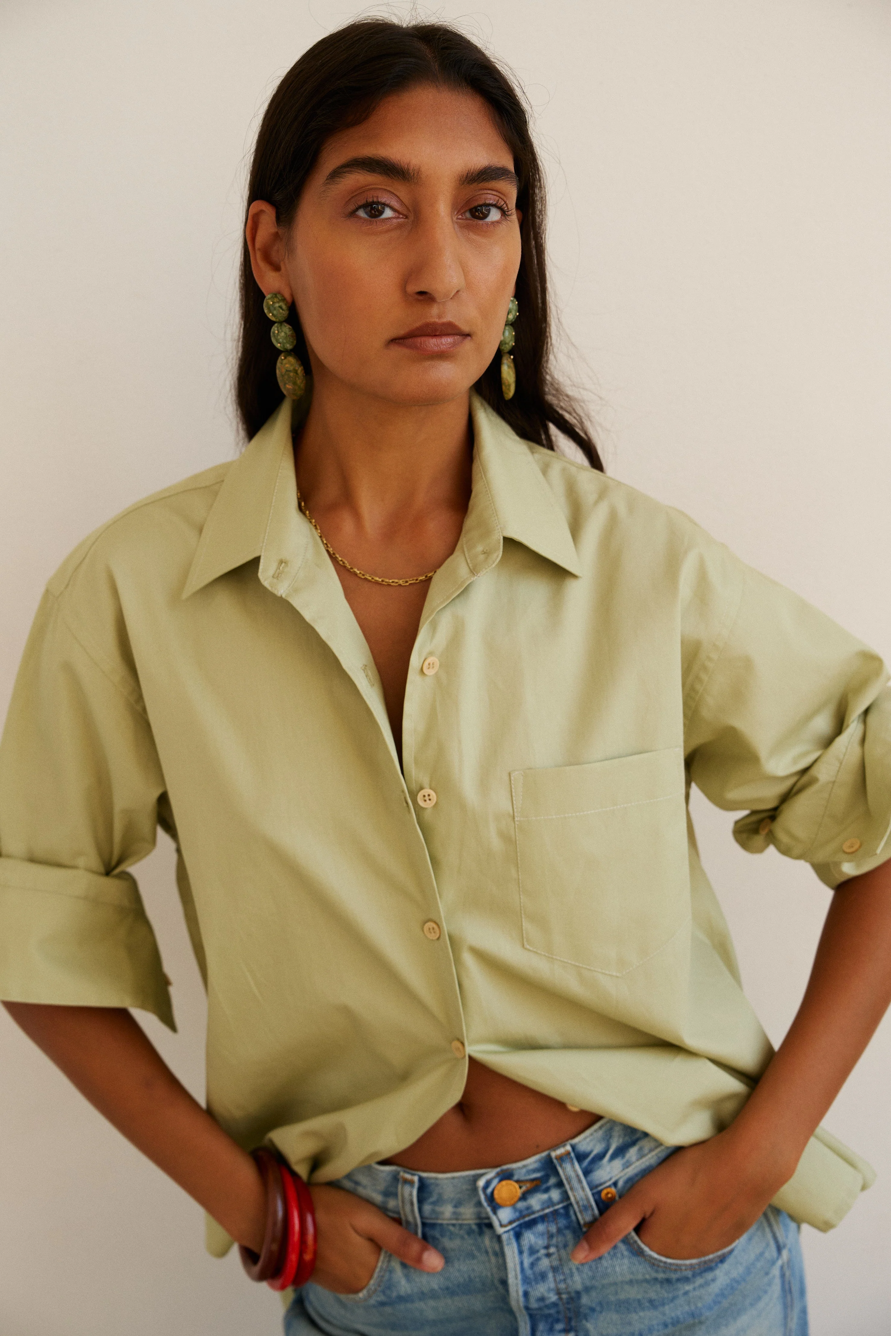 Jamie Haller - The Weekend Shirt in Pistachio - Image 6