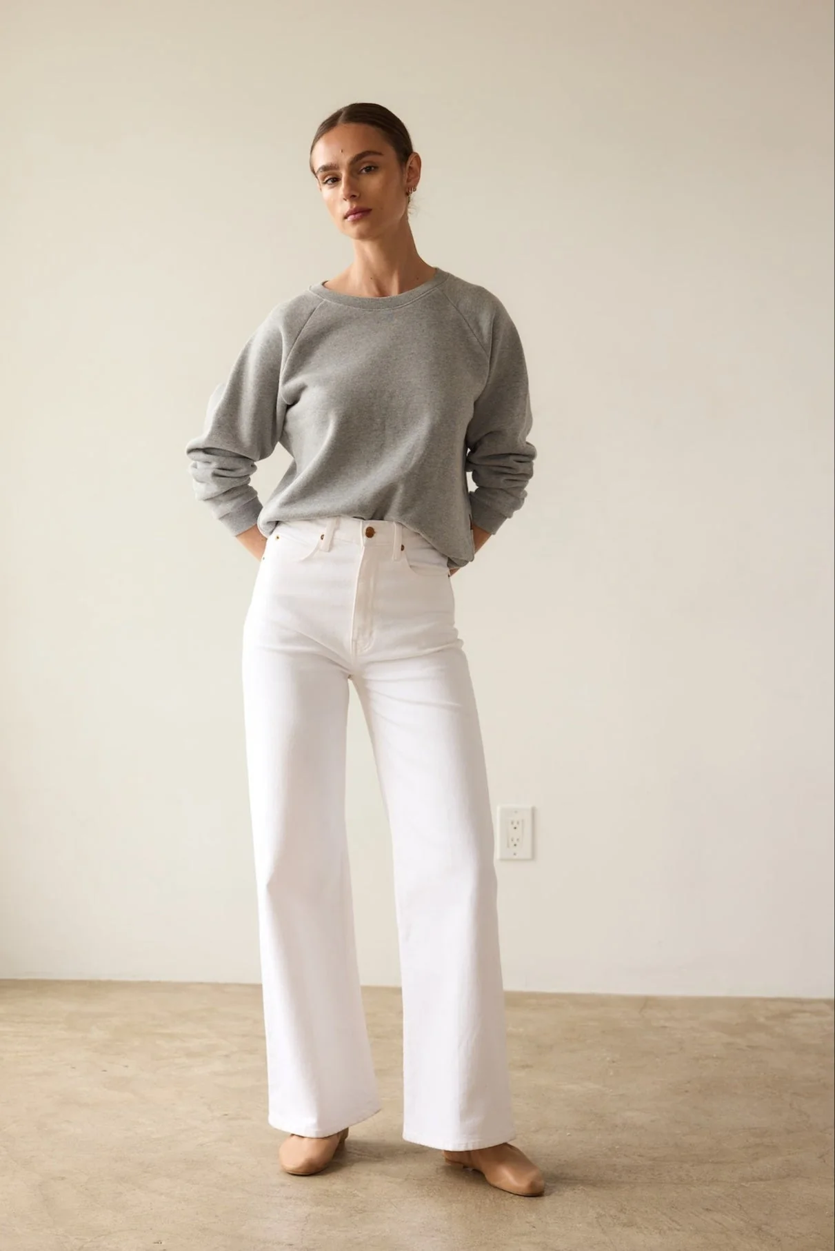 Jamie Haller - The Wide A Leg in Soft White - Image 12
