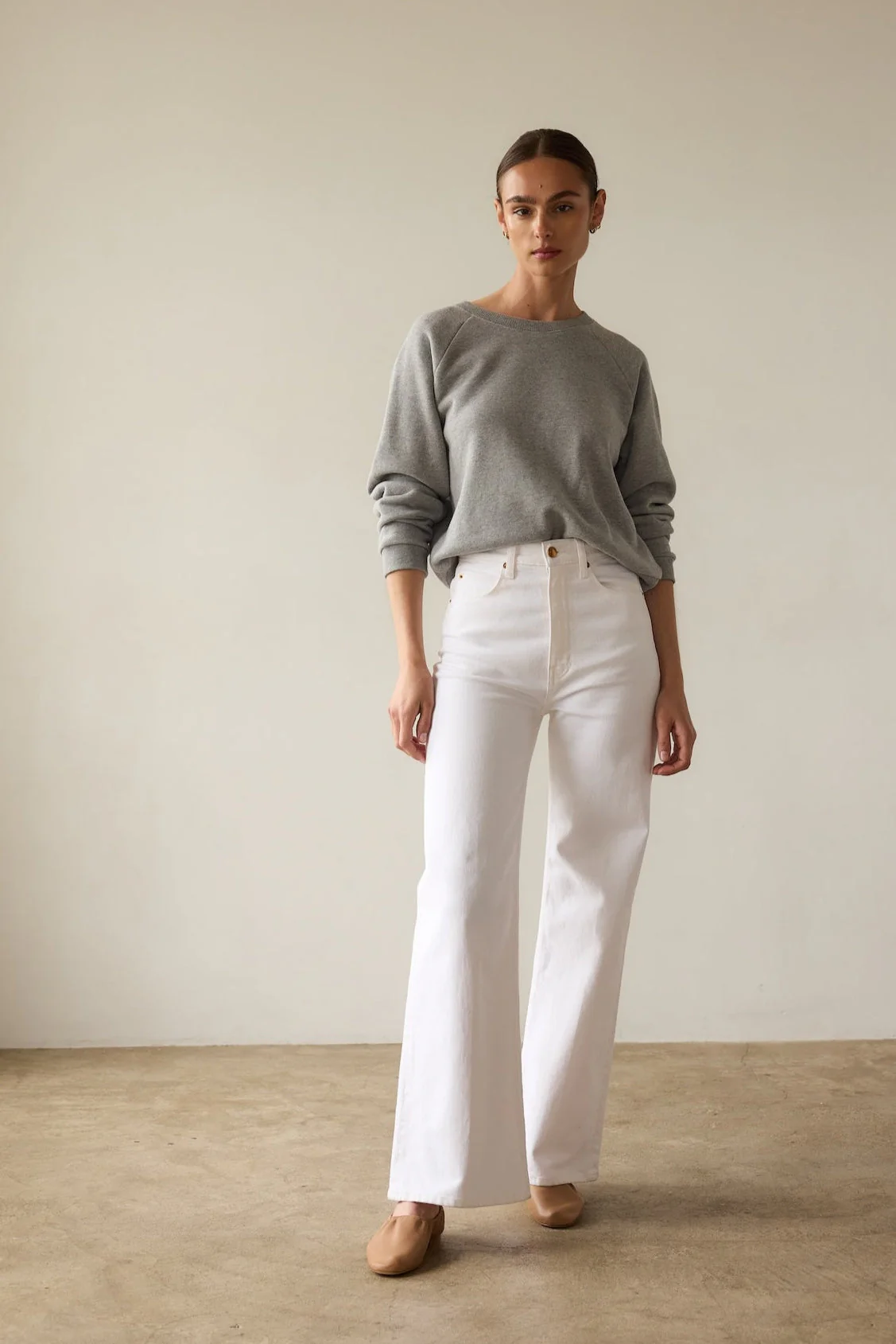 Jamie Haller - The Wide A Leg in Soft White - Image 13