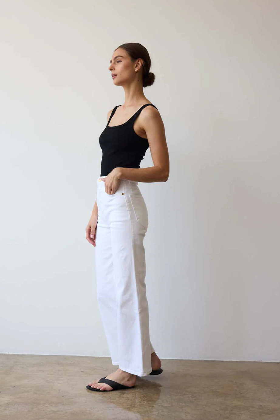 Jamie Haller - The Wide A Leg in Soft White - Image 2