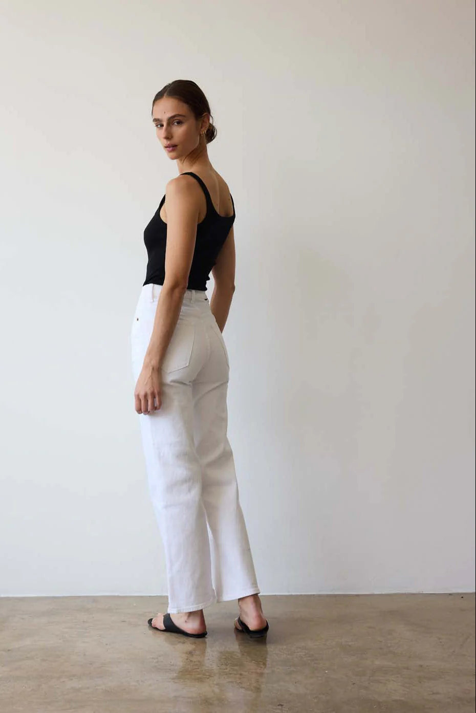 Jamie Haller - The Wide A Leg in Soft White - Image 3