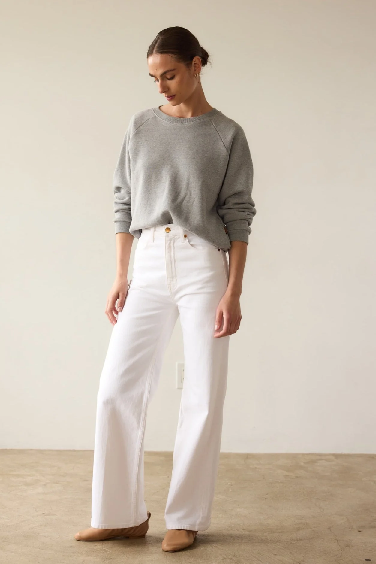 Jamie Haller - The Wide A Leg in Soft White - Image 4