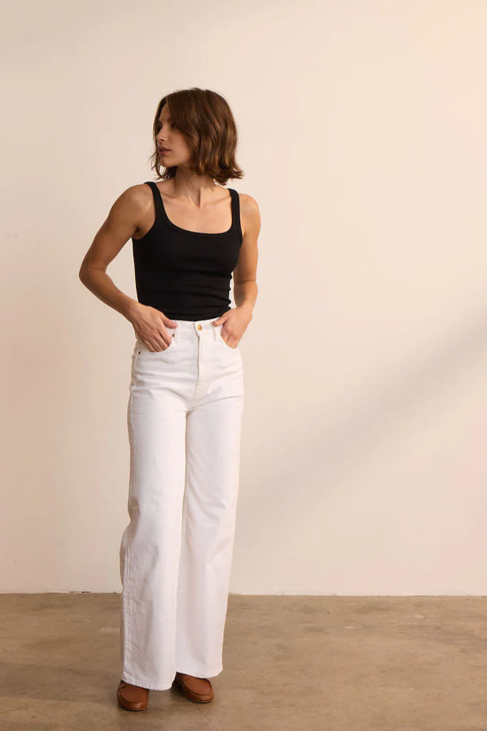 Jamie Haller - The Wide A Leg in Soft White - Image 6