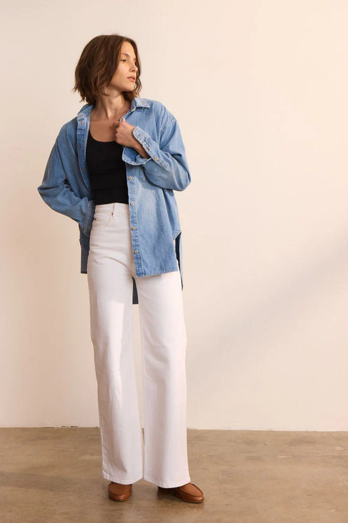 Jamie Haller - The Wide A Leg in Soft White - Image 8