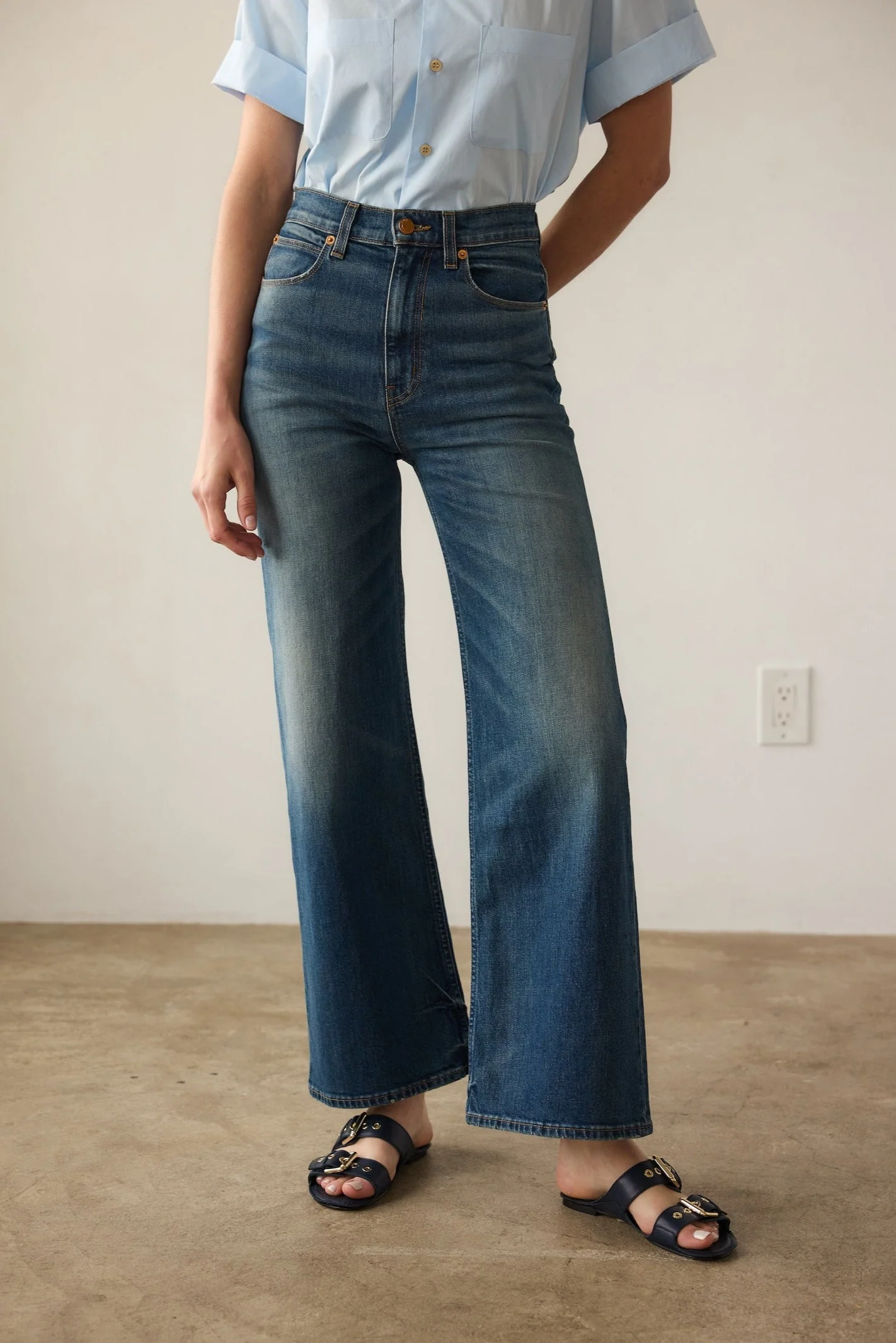Jamie Haller - The Wide A Leg in Wilde Indigo - Image 2