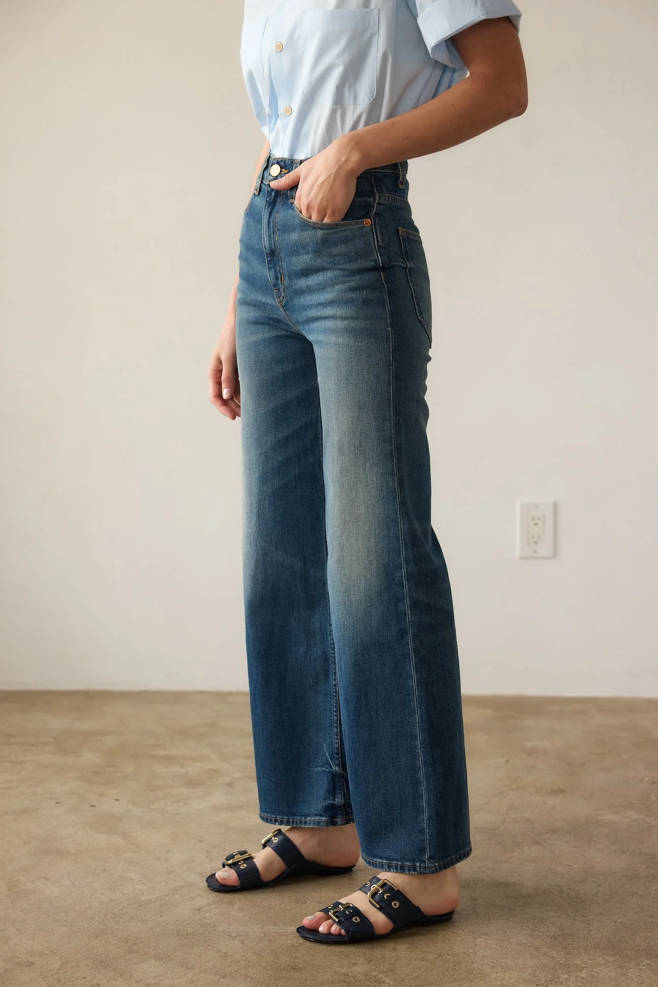 Jamie Haller - The Wide A Leg in Wilde Indigo - Image 5