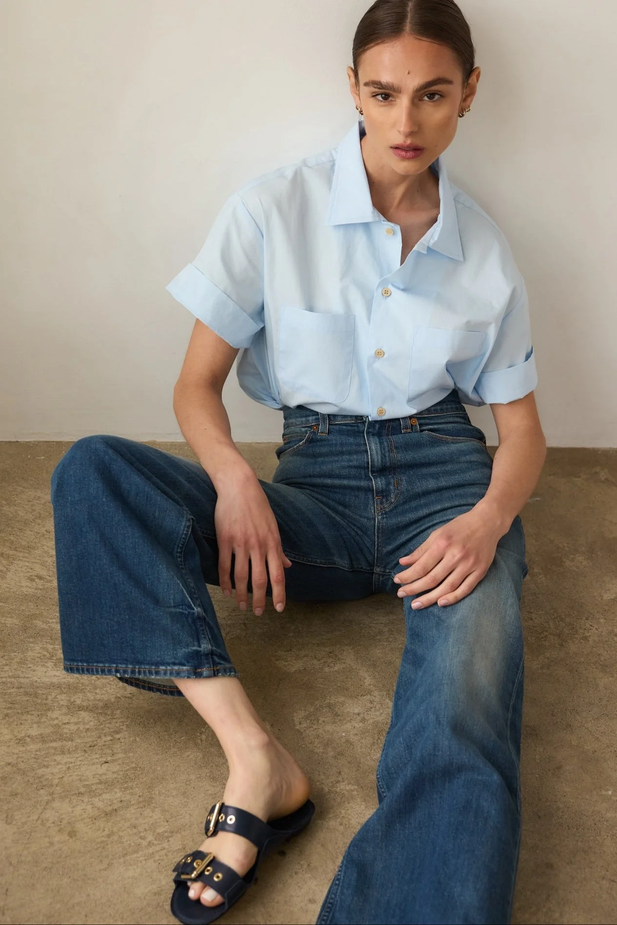 Jamie Haller - The Wide A Leg in Wilde Indigo - Image 6