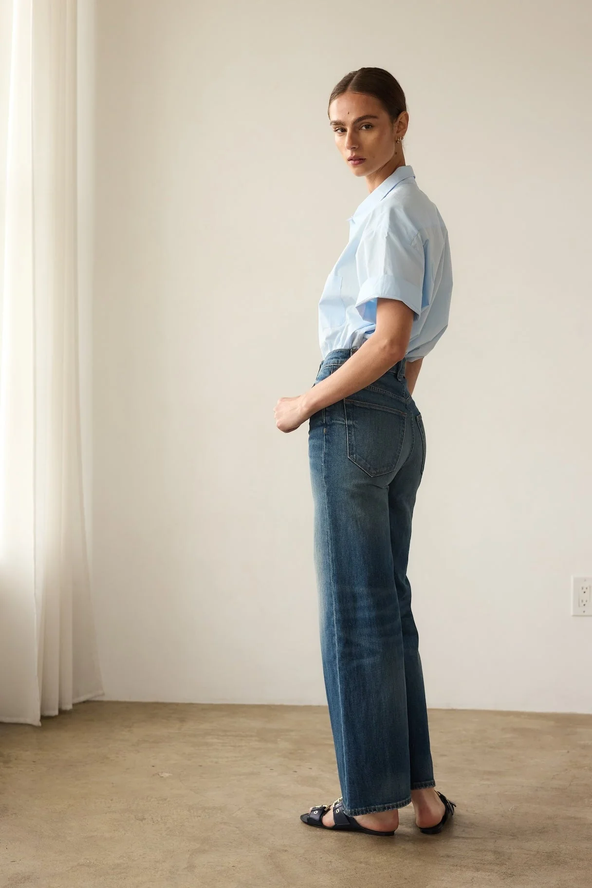 Jamie Haller - The Wide A Leg in Wilde Indigo - Image 7