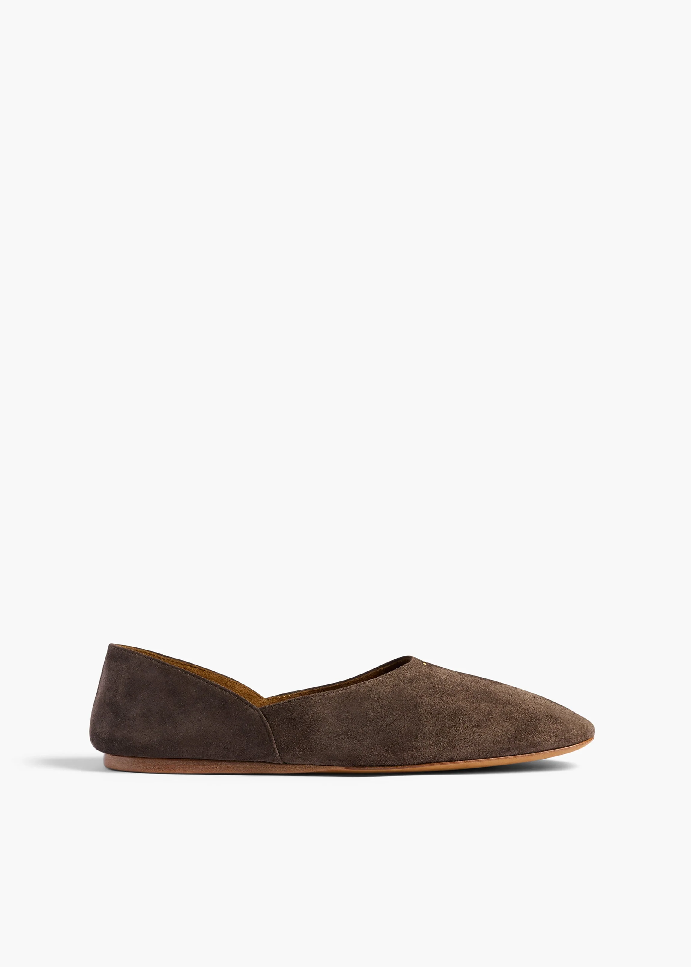 Khaite - Jane Flat in Sable Suede