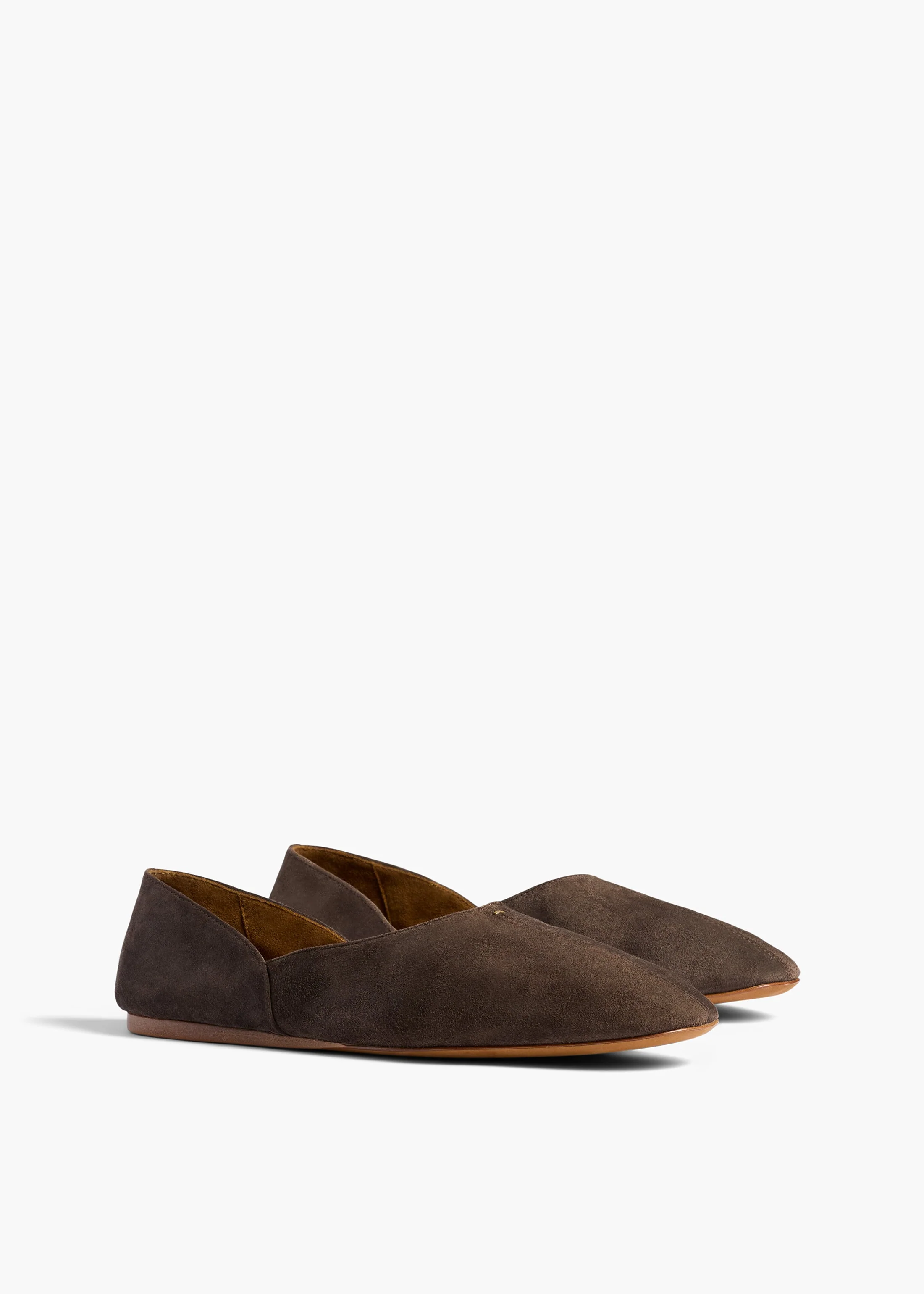 Khaite - Jane Flat in Sable Suede - Image 2