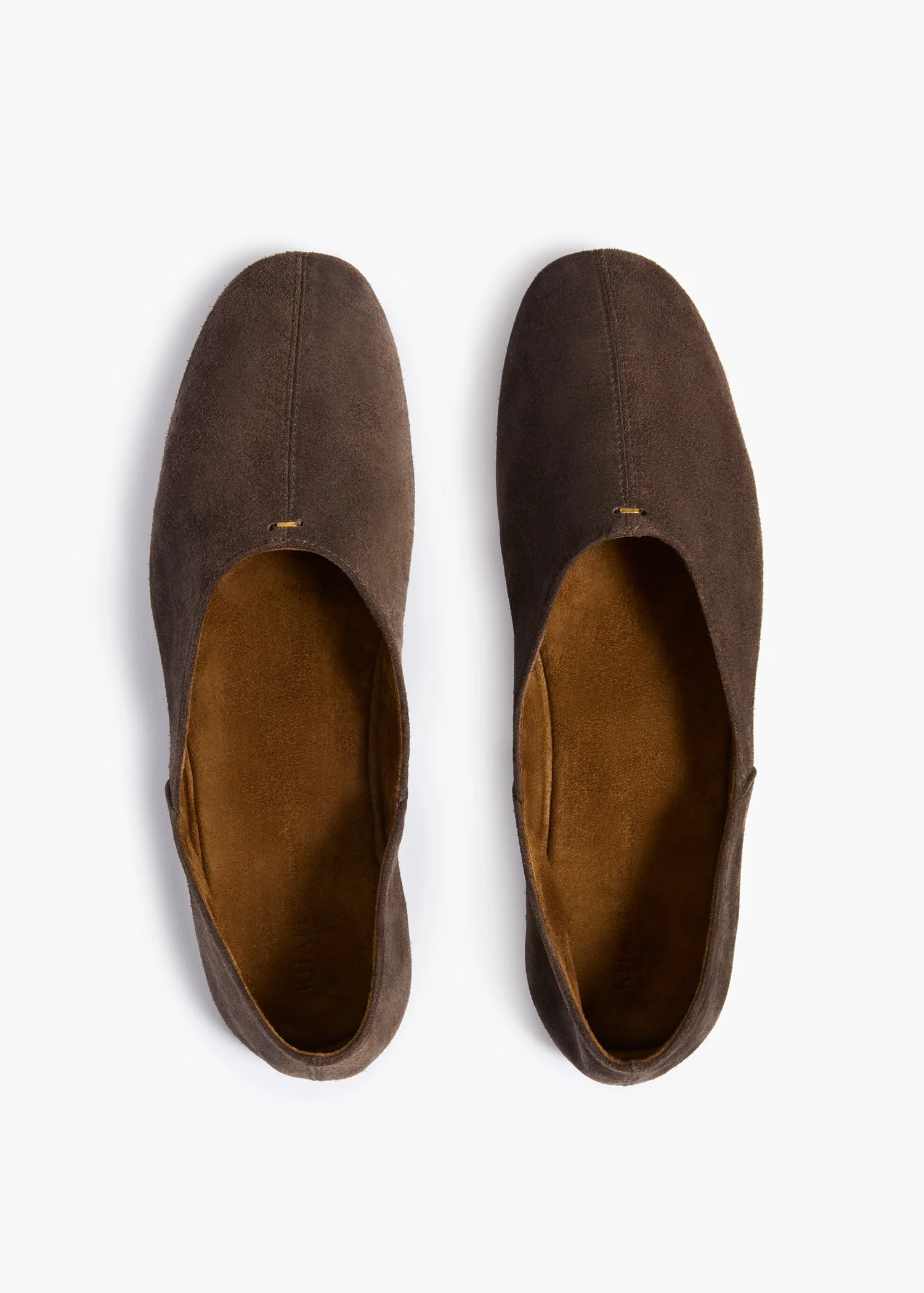 Khaite - Jane Flat in Sable Suede - Image 3