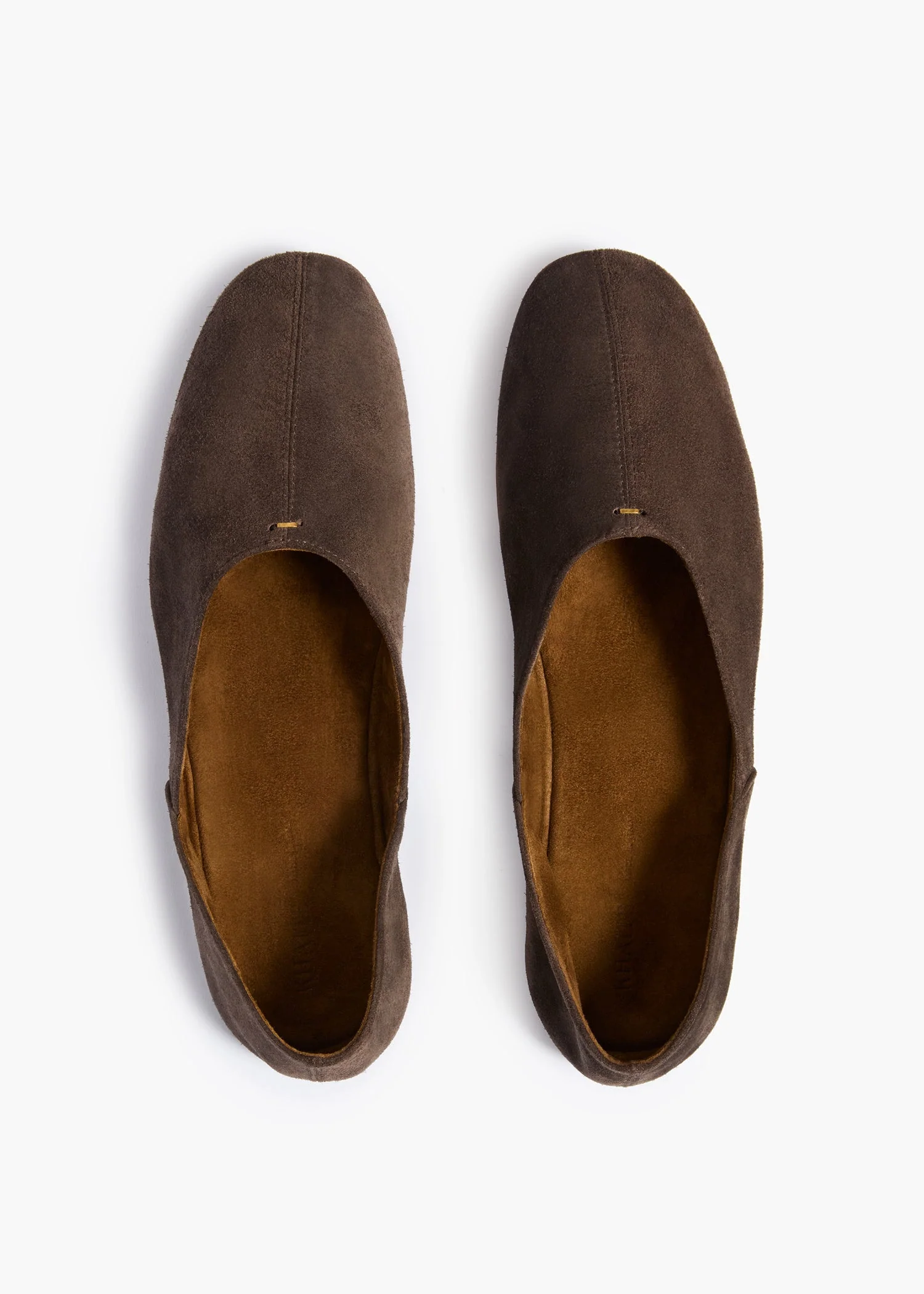 Khaite - Jane Flat in Sable Suede - Image 7