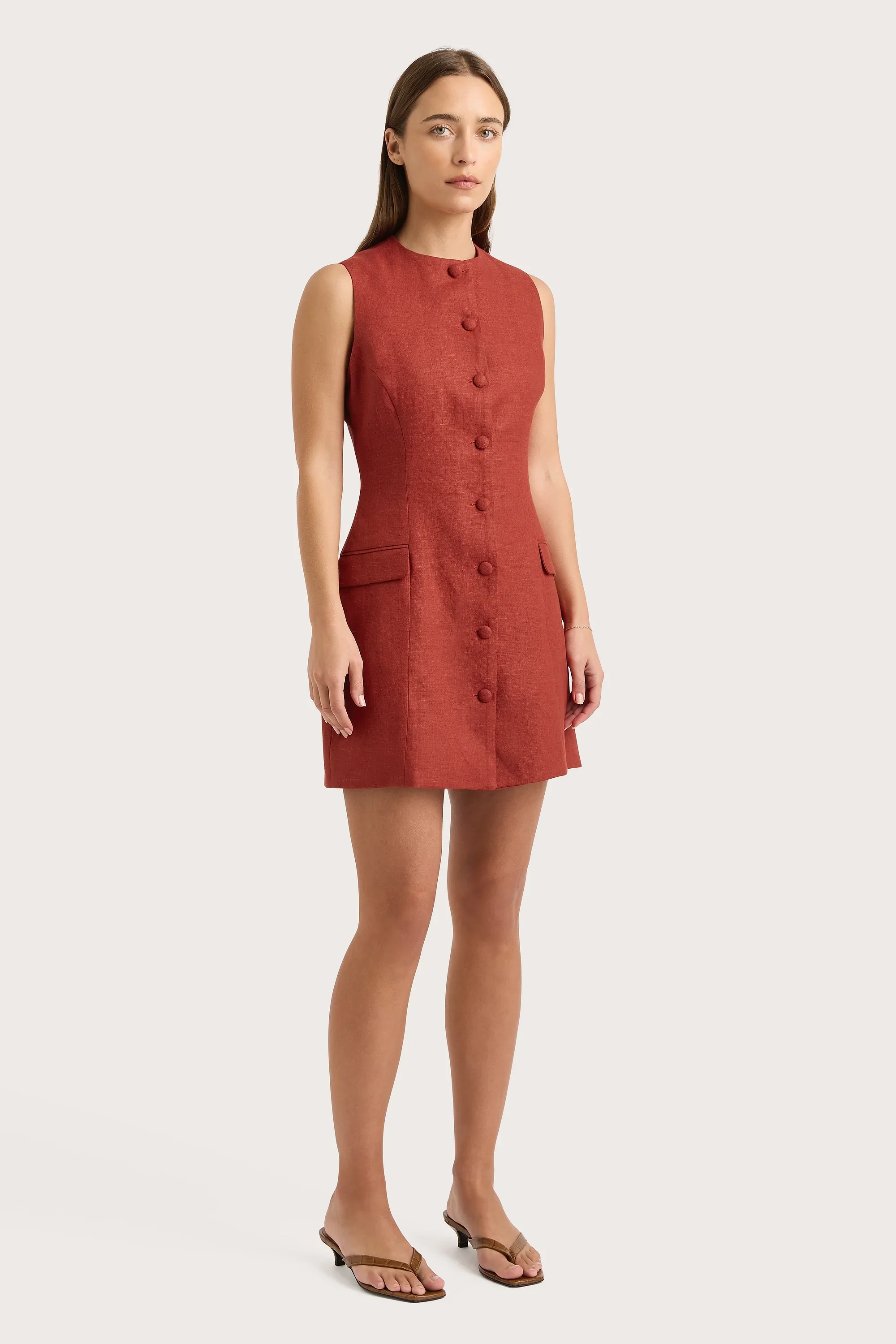 Faithfull - Jane Mini Dress Garnet - Final Sale - Image 3
