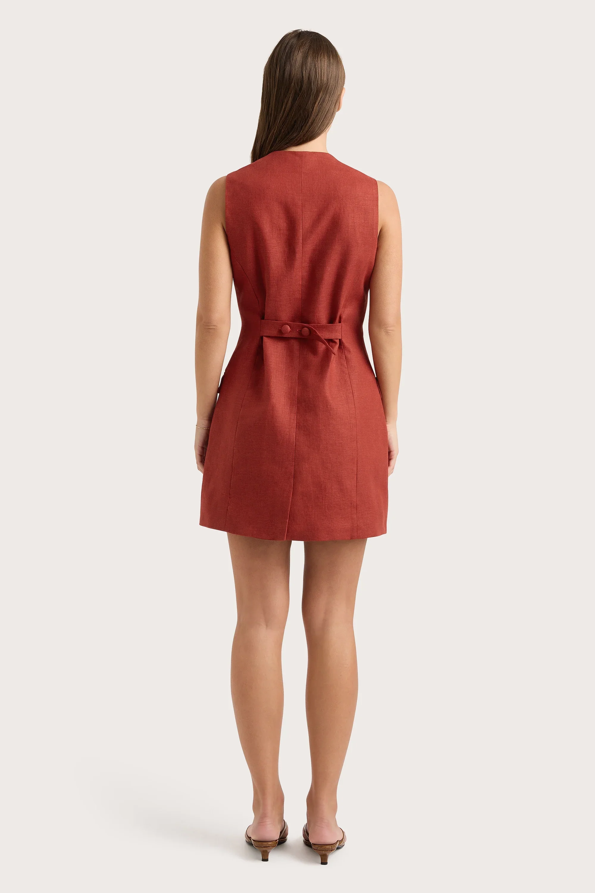 Faithfull - Jane Mini Dress Garnet - Final Sale - Image 4