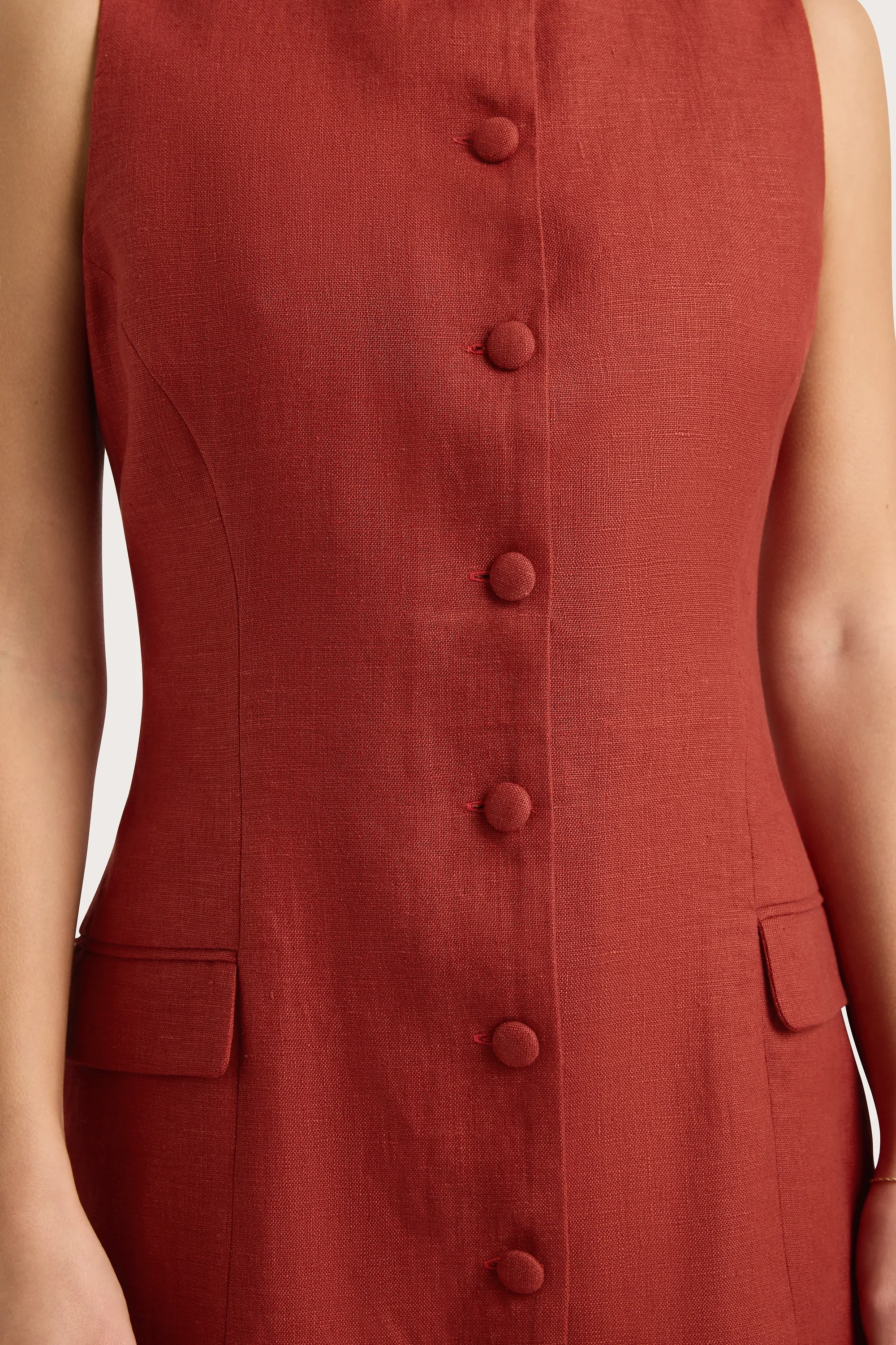 Faithfull - Jane Mini Dress Garnet - Final Sale - Image 5