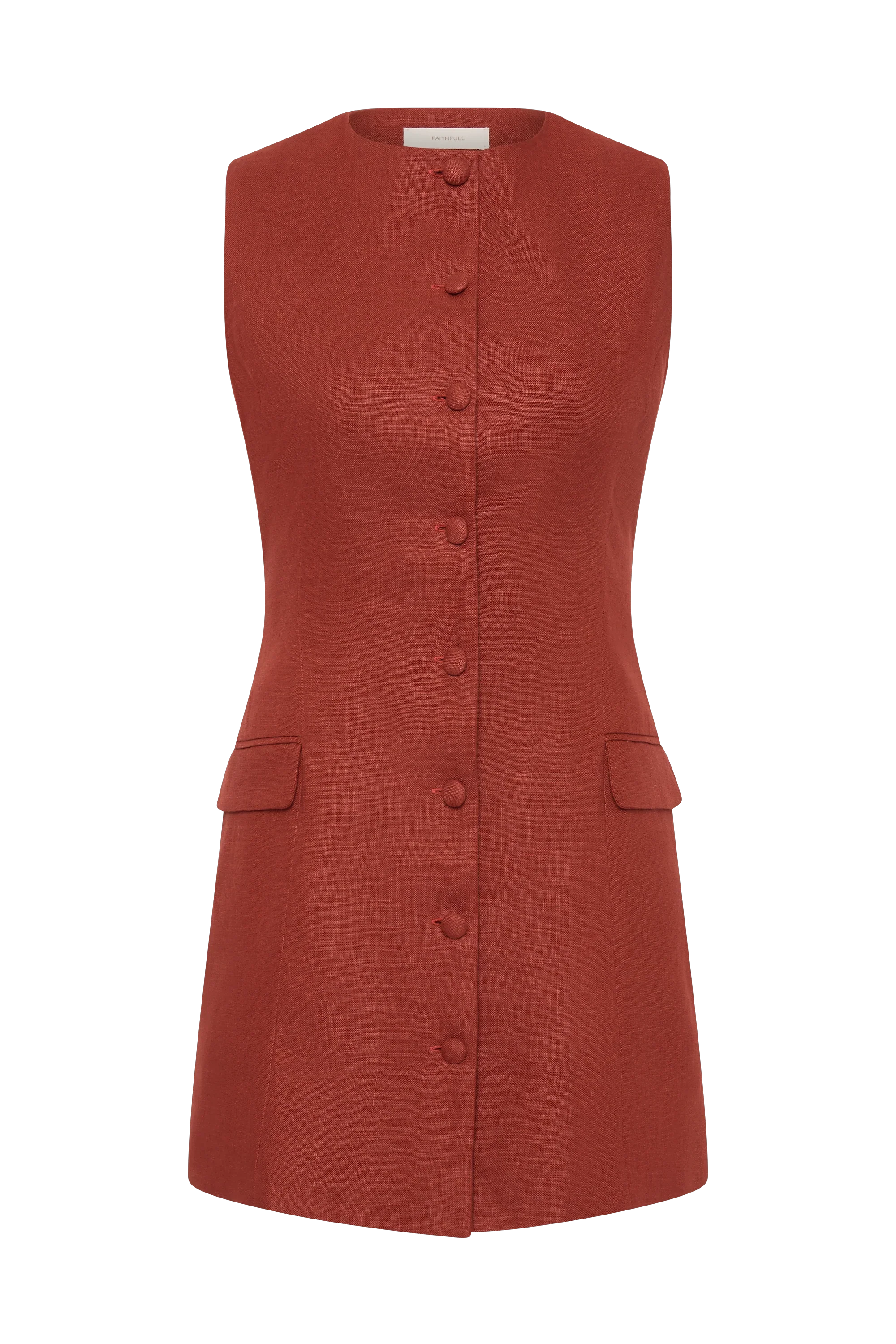 Faithfull - Jane Mini Dress Garnet - Final Sale - Image 7