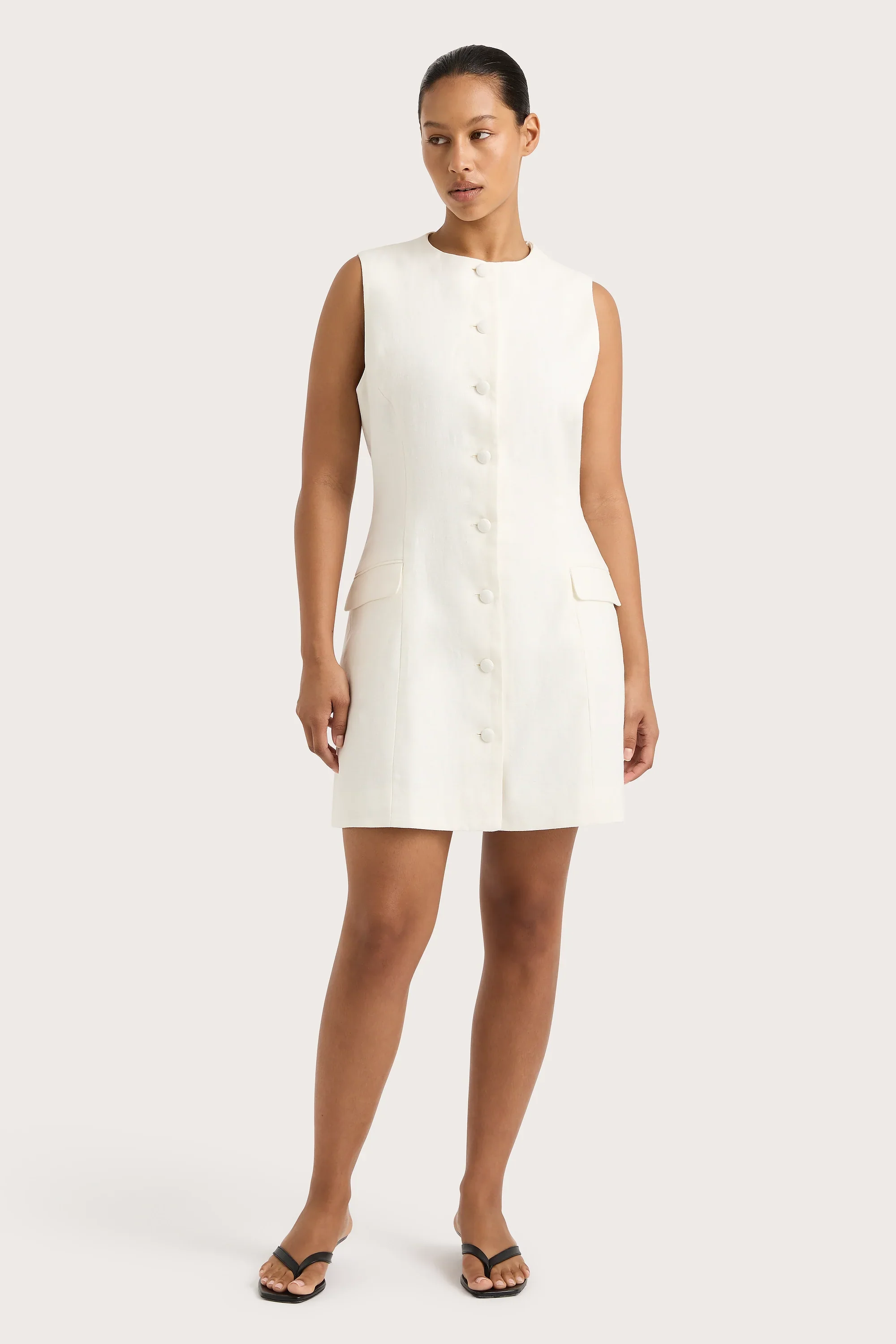 Faithfull - Jane Mini Dress White - Final Sale - Image 7