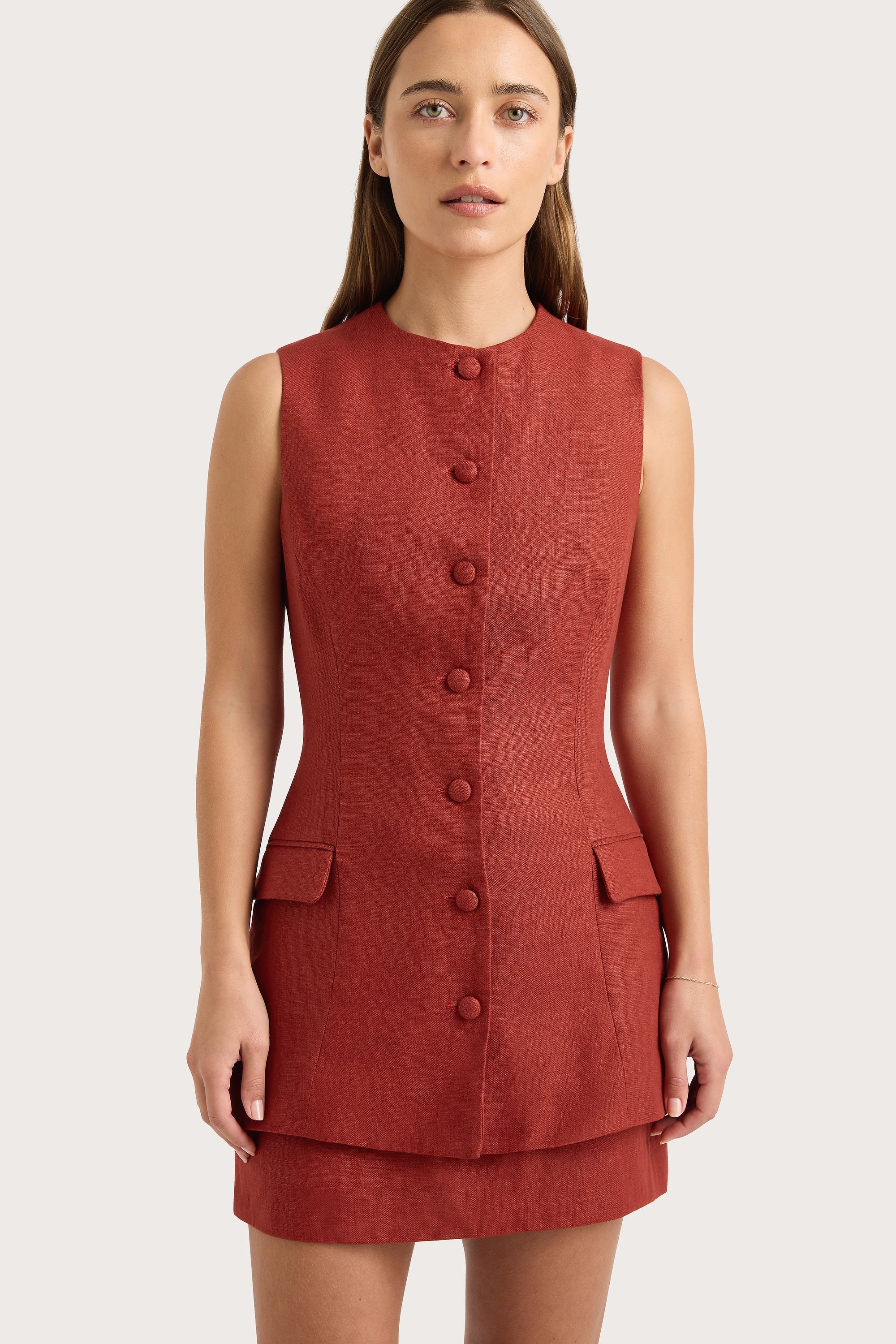 Faithfull - Jane Mini Skirt Garnet - Final Sale - Image 6