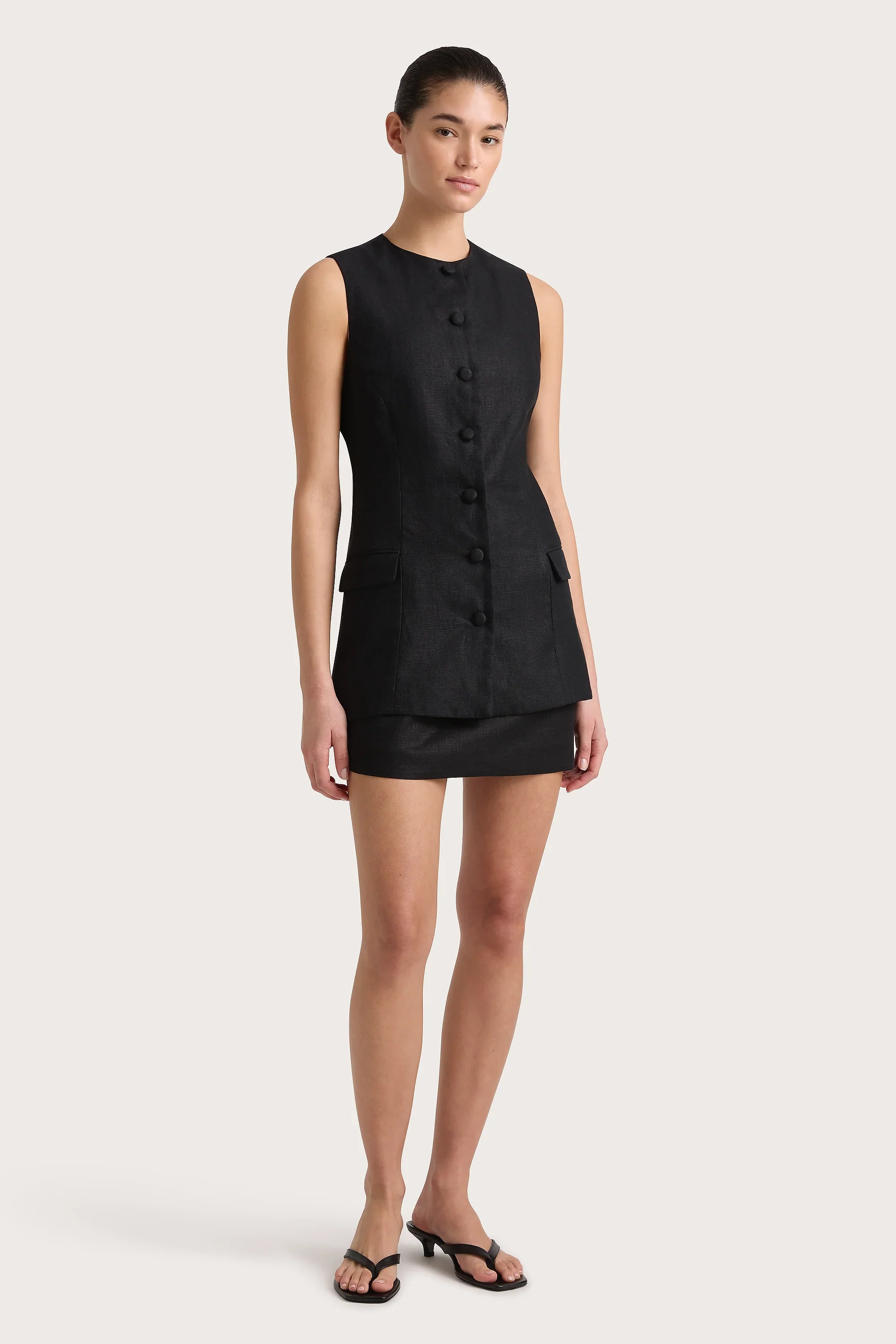 Faithfull - Jane Vest Black - Final Sale - Image 4