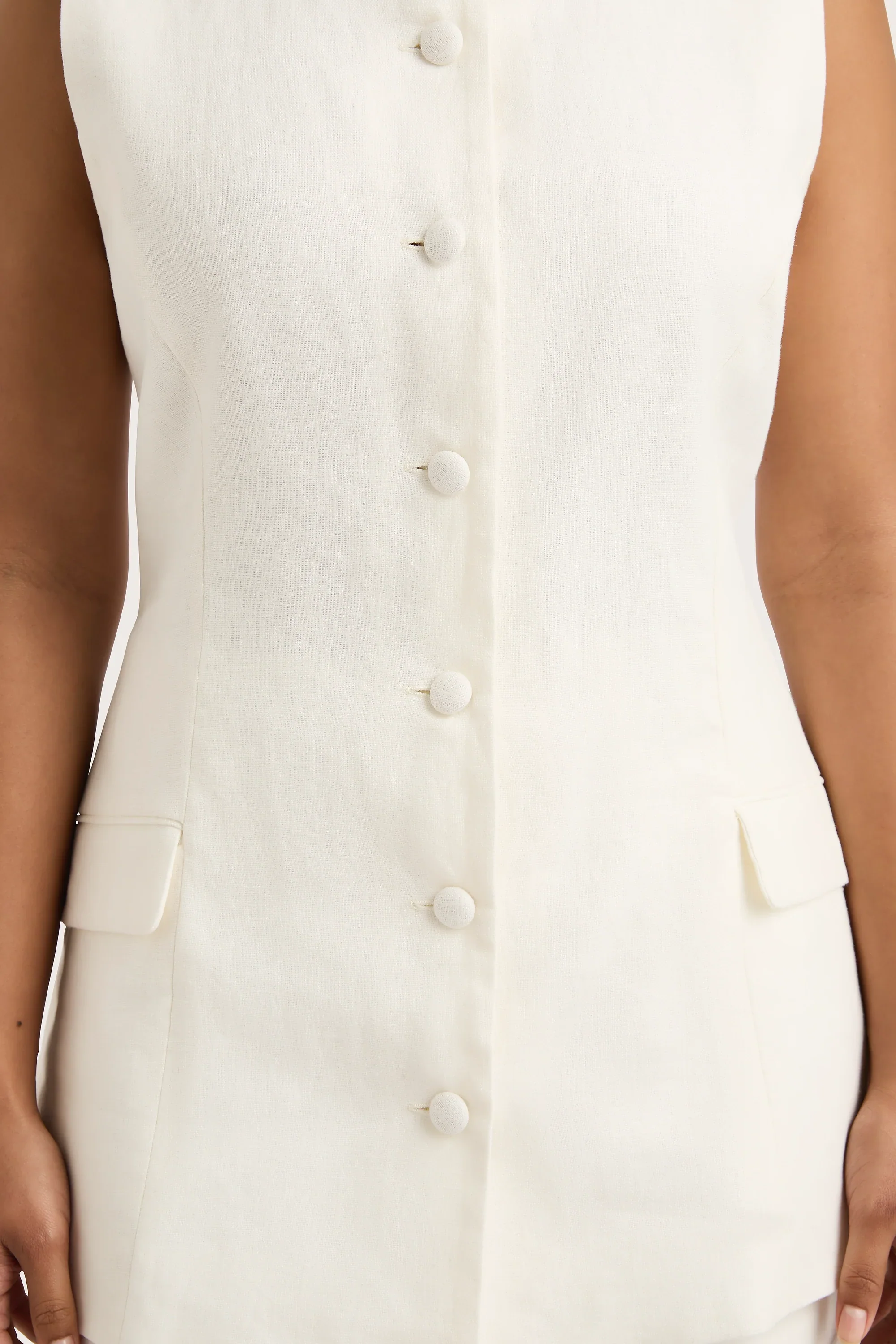 Faithfull - Jane Vest White - Final Sale - Image 7