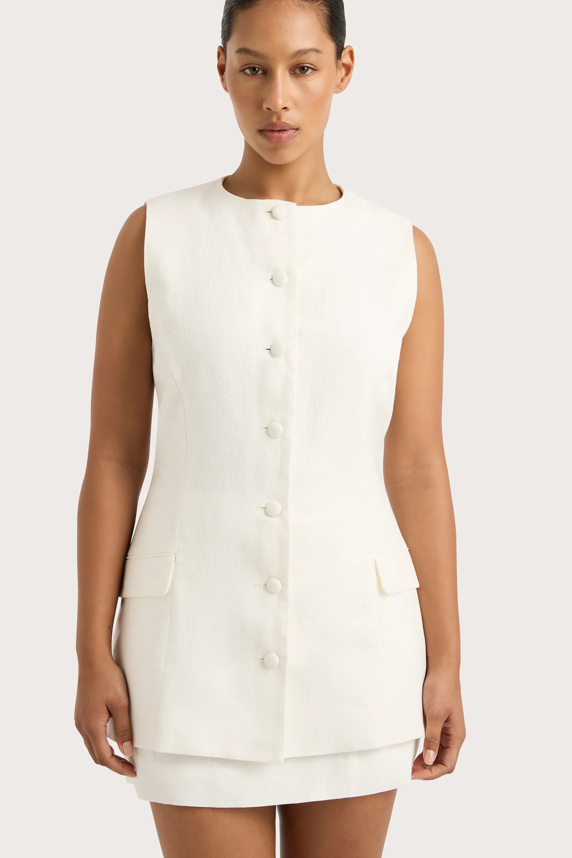 Faithfull - Jane Vest White - Final Sale - Image 8