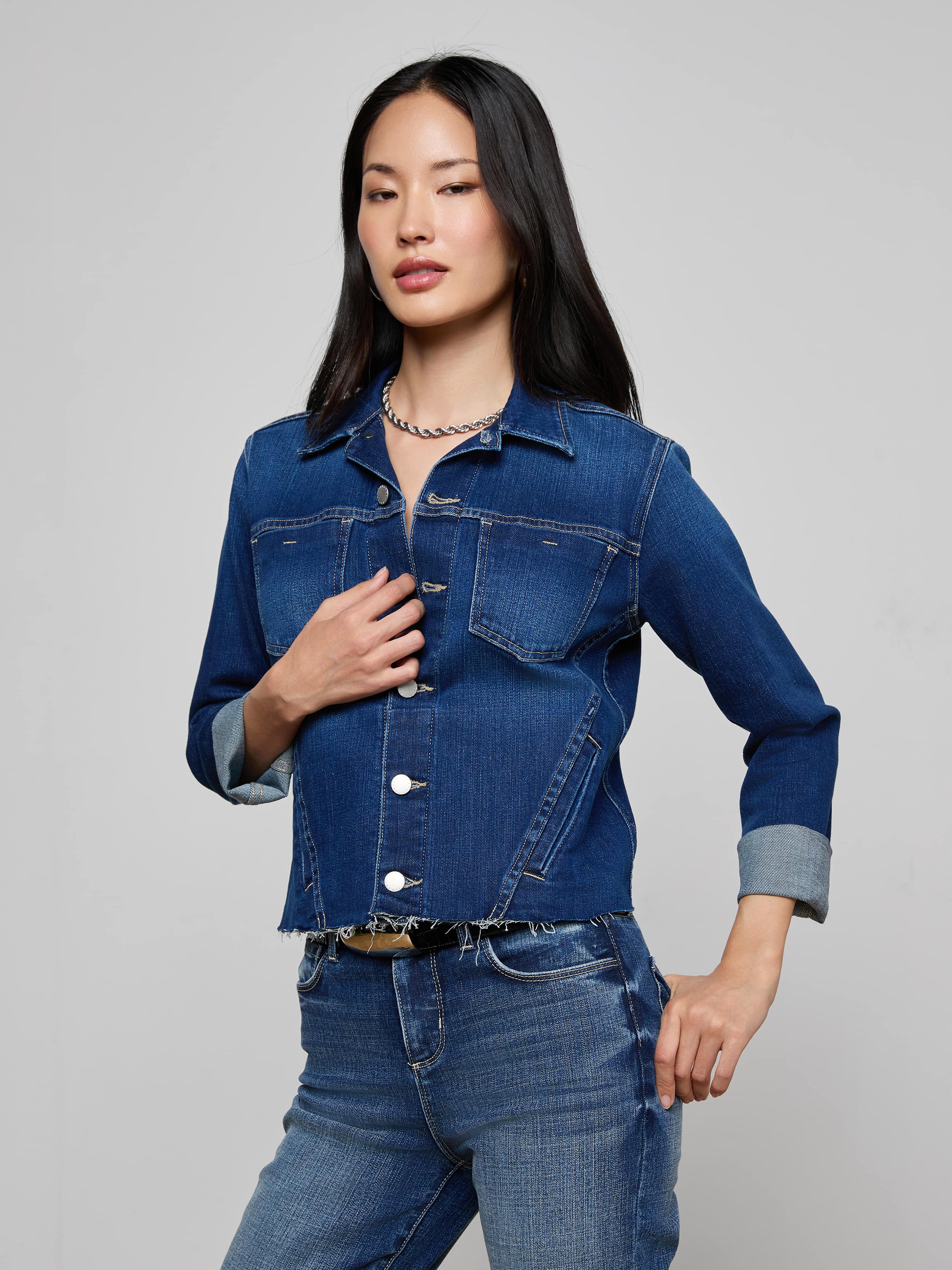 L'AGENCE - Janelle Jean Jacket - Image 2