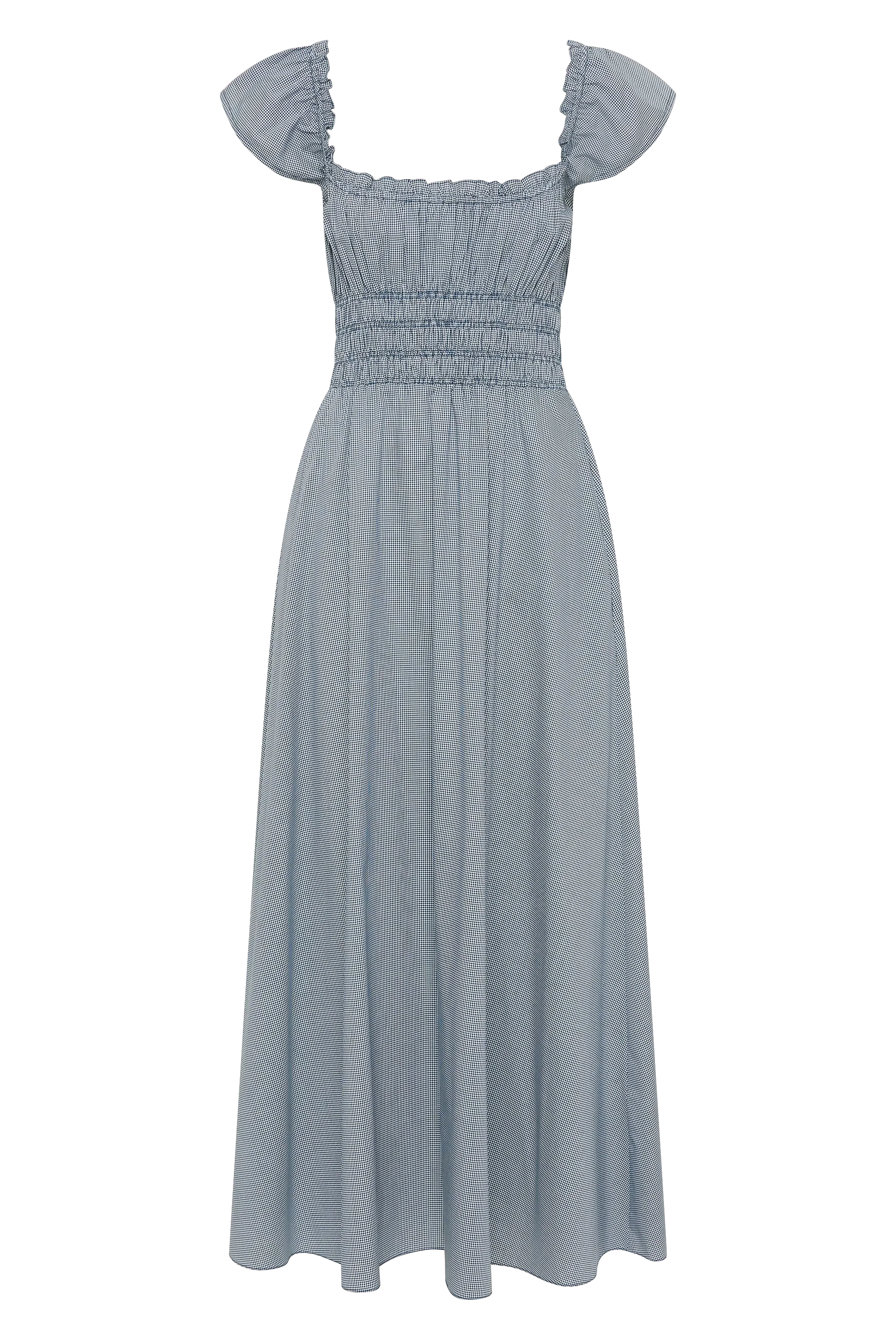 Faithfull - Janne Midi Dress Hanne Gingham Vintage Navy - Final Sale - Image 6