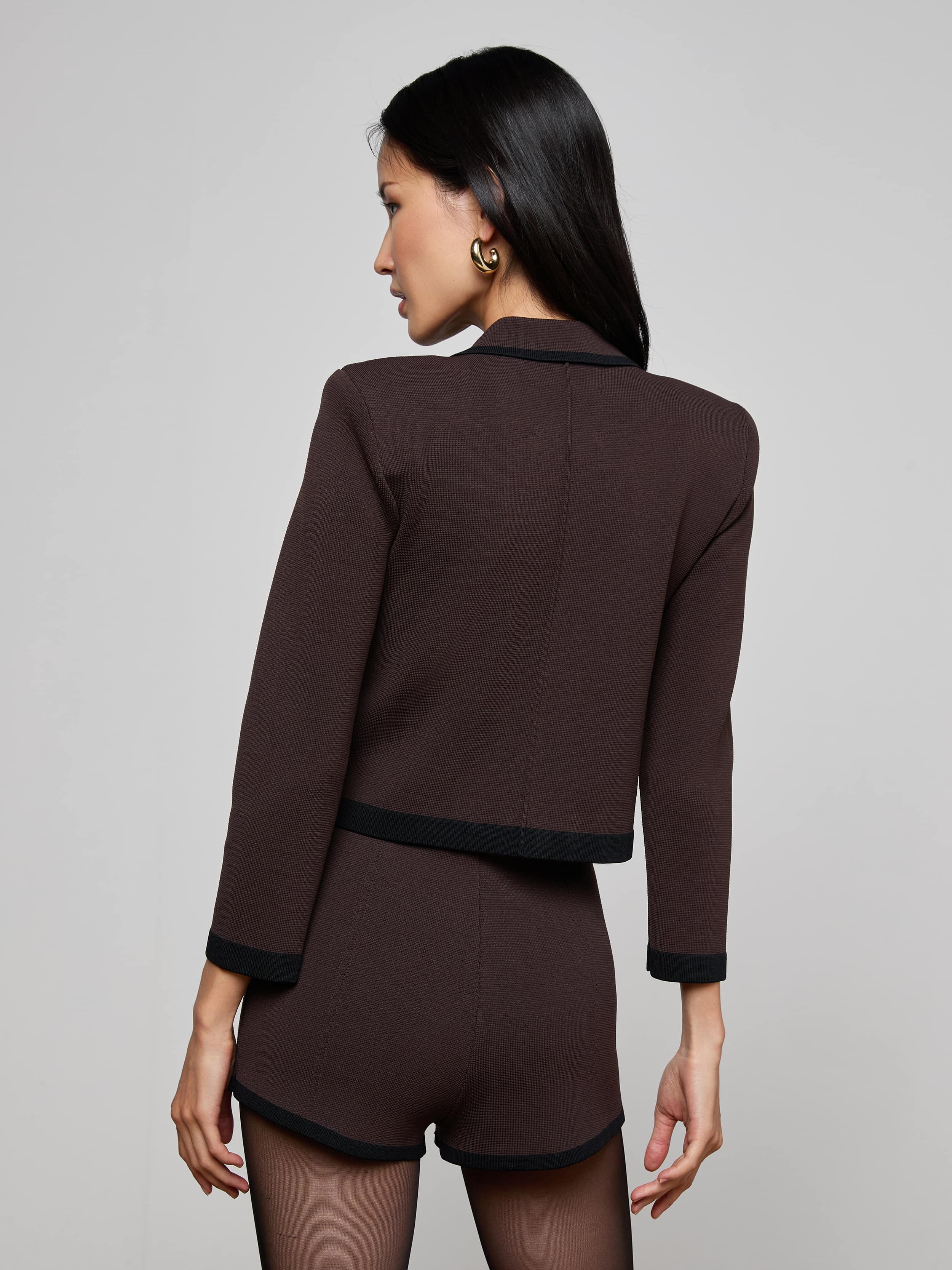 L'AGENCE - Janu Cropped Knit Jacket - Image 12