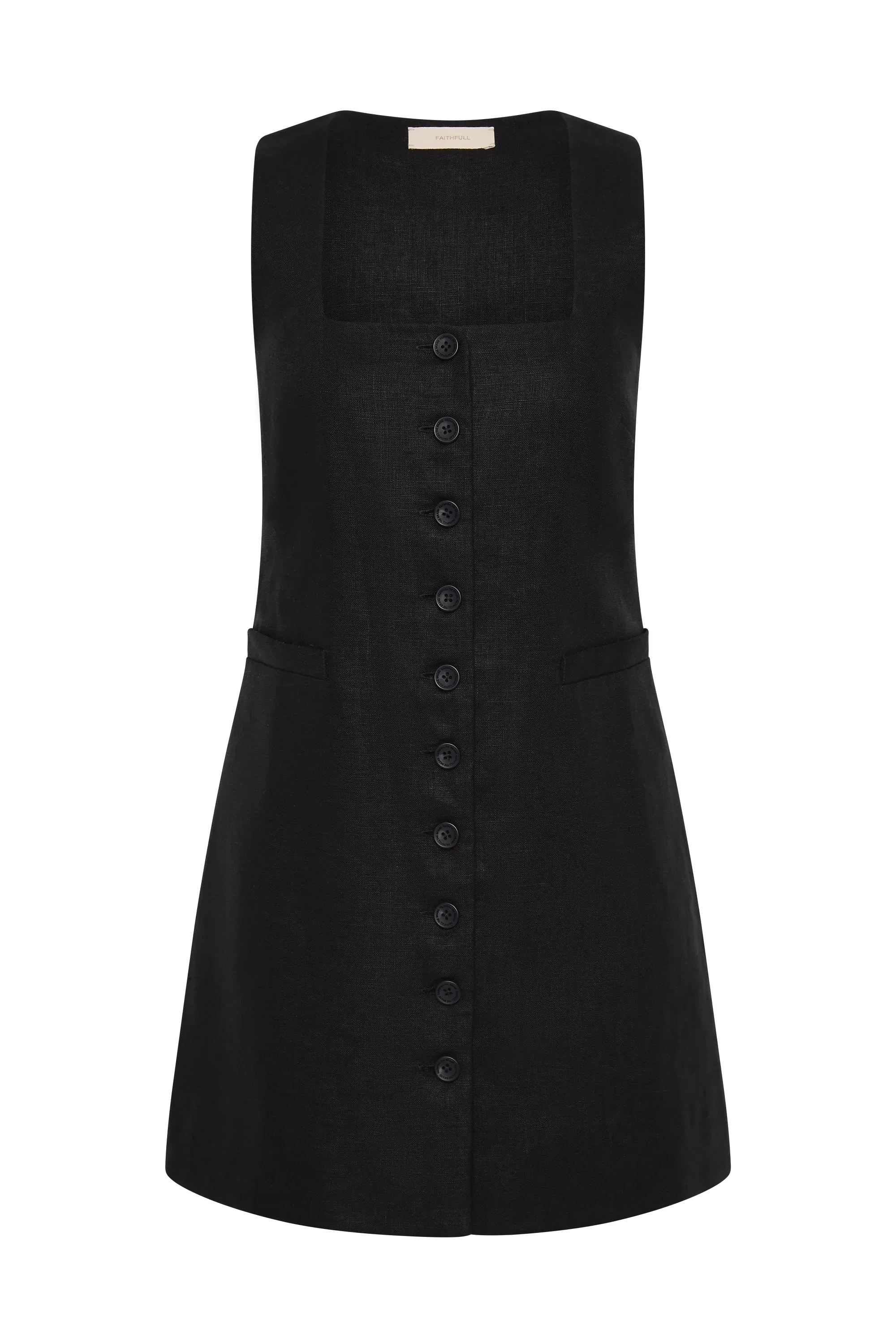 Faithfull - Jaques Mini Dress Black - Image 7