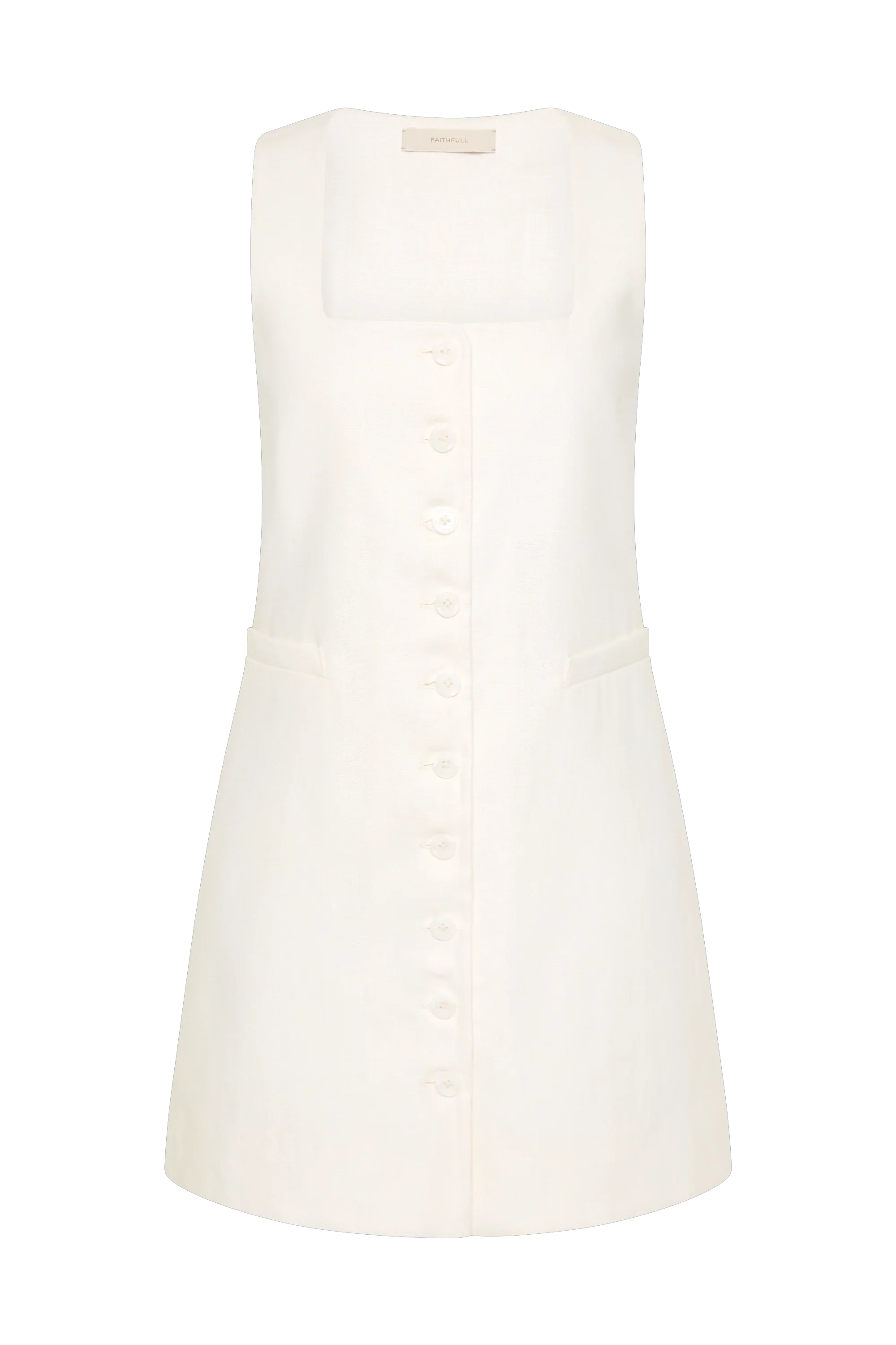 Faithfull - Jaques Mini Dress White - Image 7