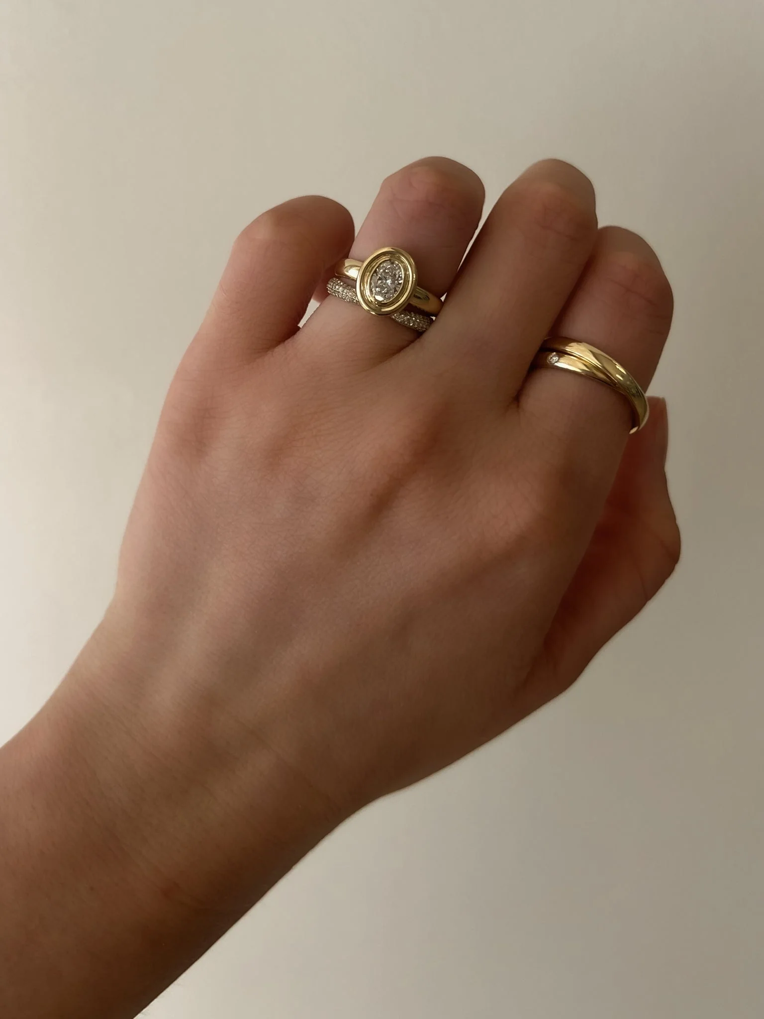 Kinn - Jardin Oval Ring Diamond - Image 6