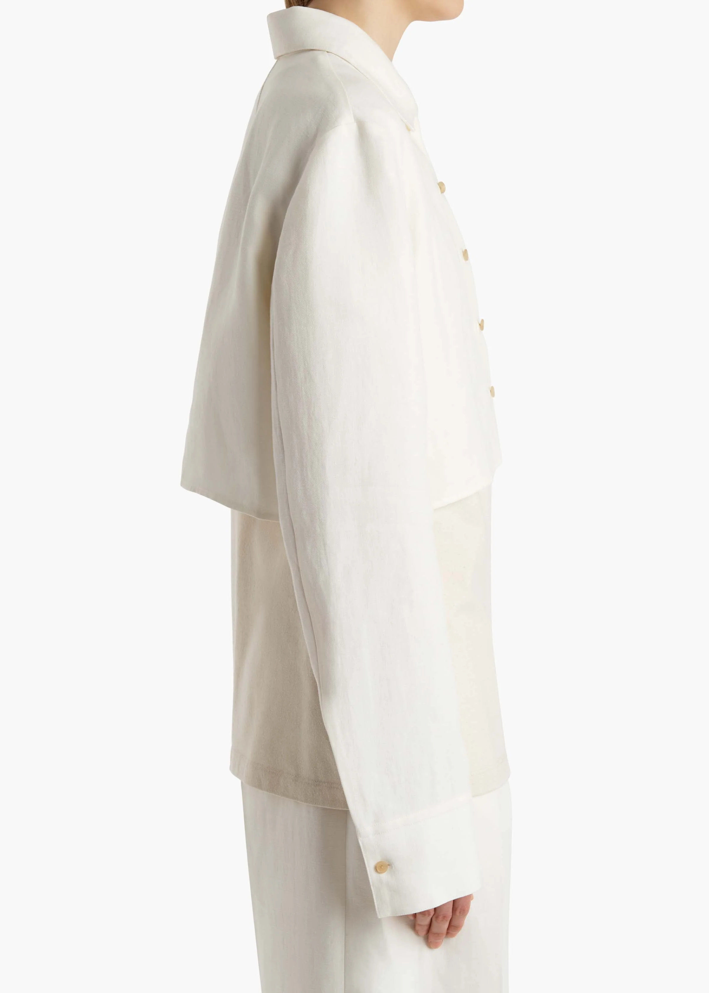 Khaite - Jasen Top in Cream Linen - Image 22