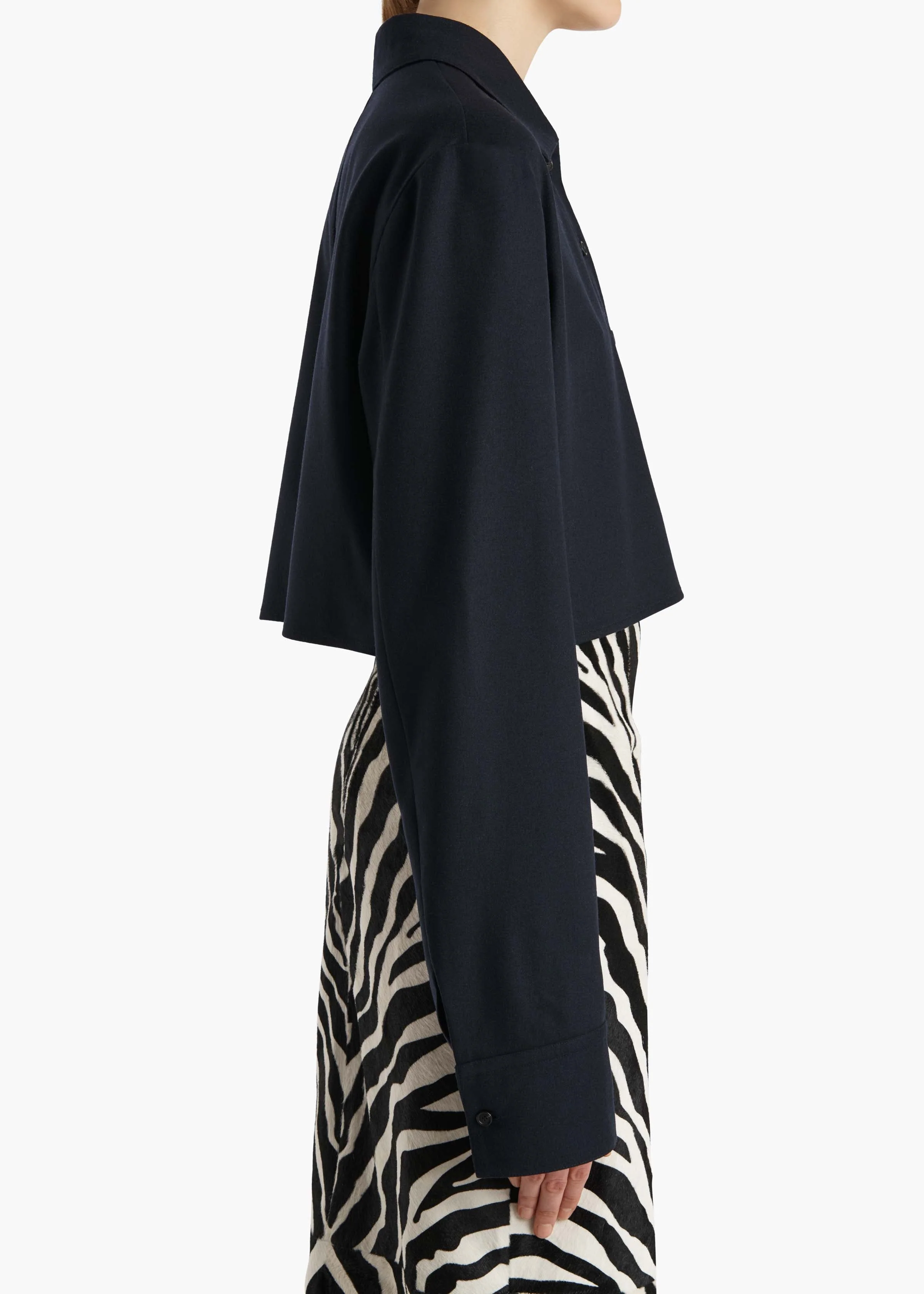 Khaite - Jasen Top in Dark Navy Wool Cashmere - Image 13