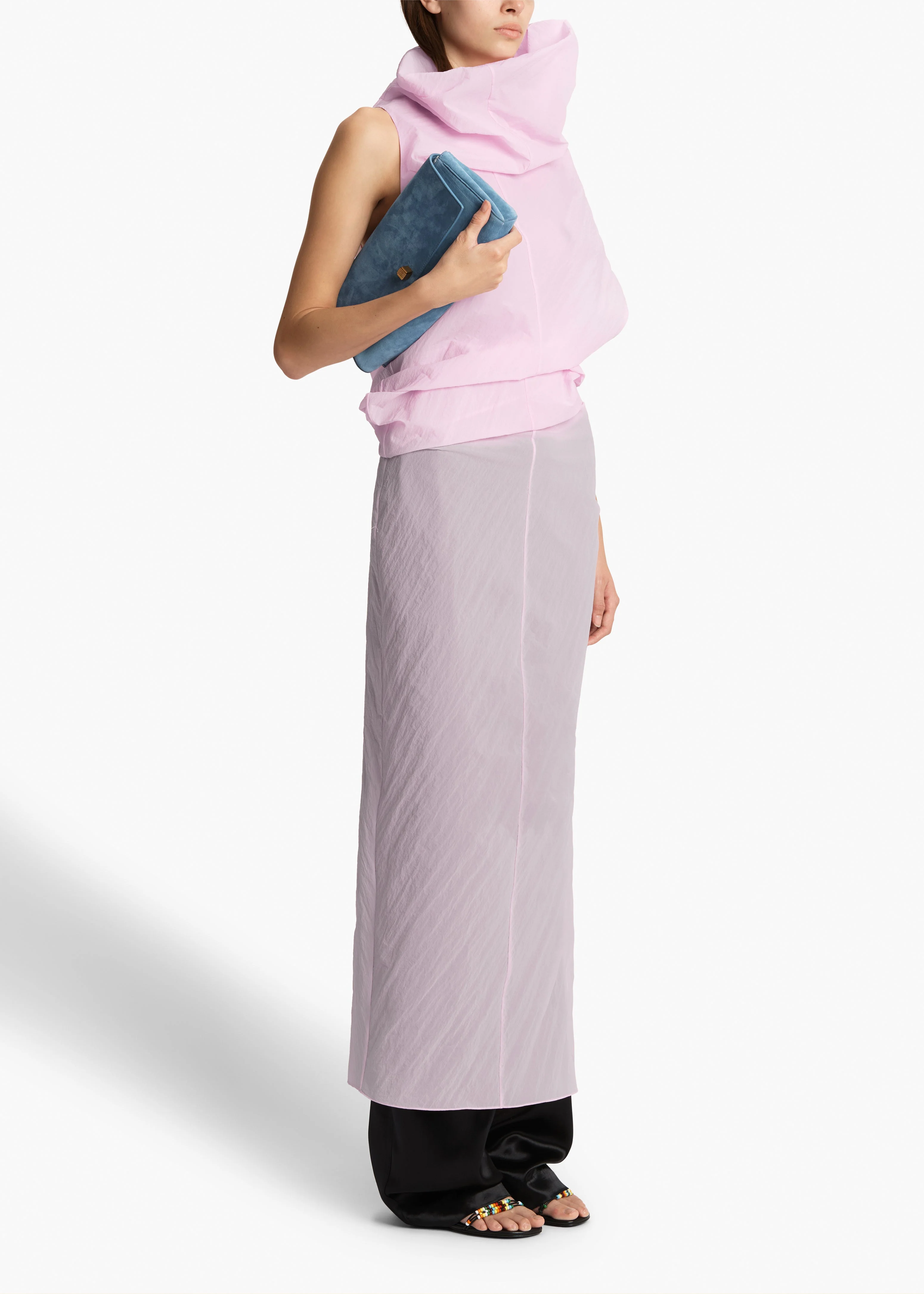 Khaite - Jeanty Dress in Peony - Image 9