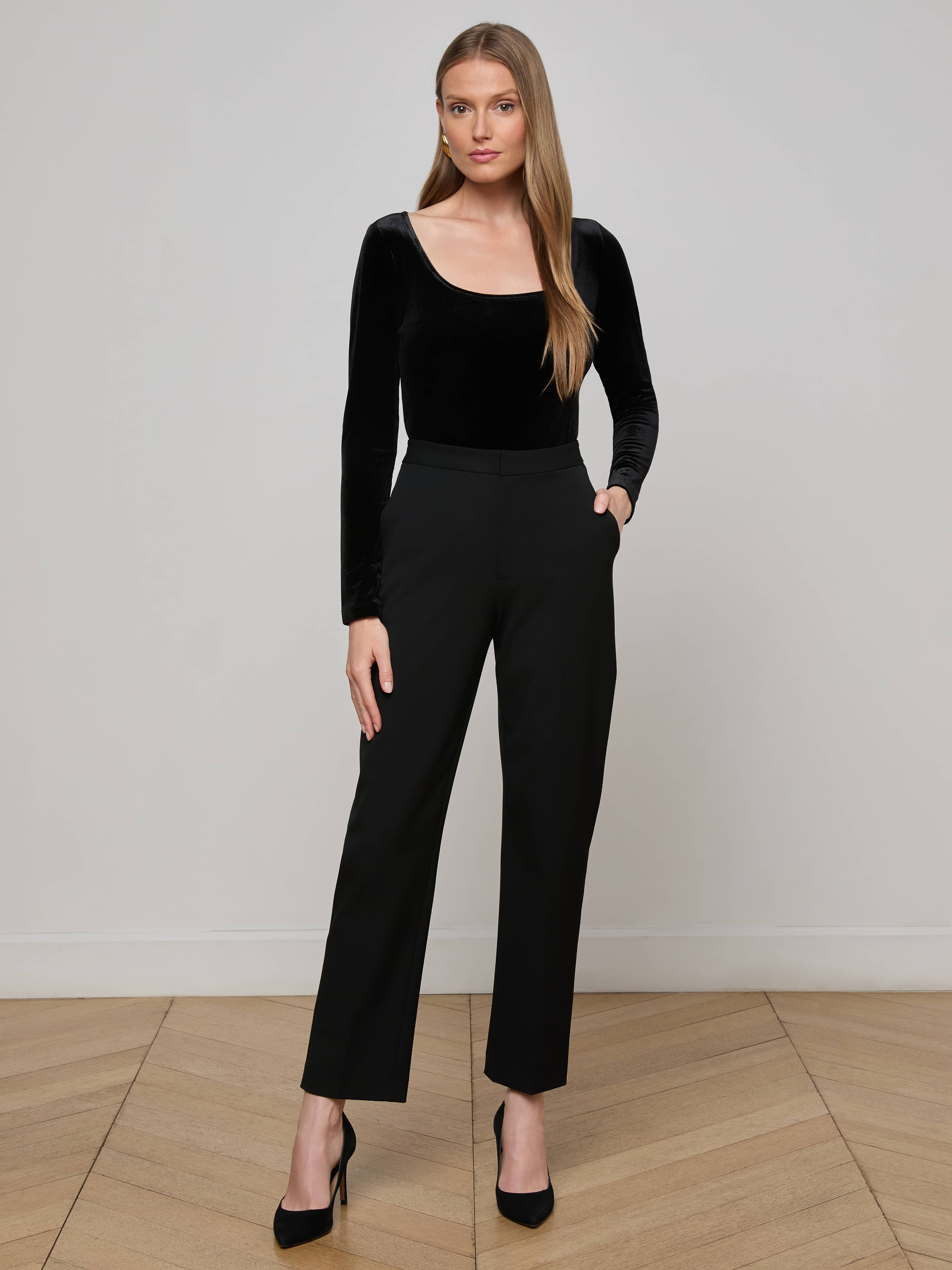 L'AGENCE - Jelena Velvet Top - Image 9
