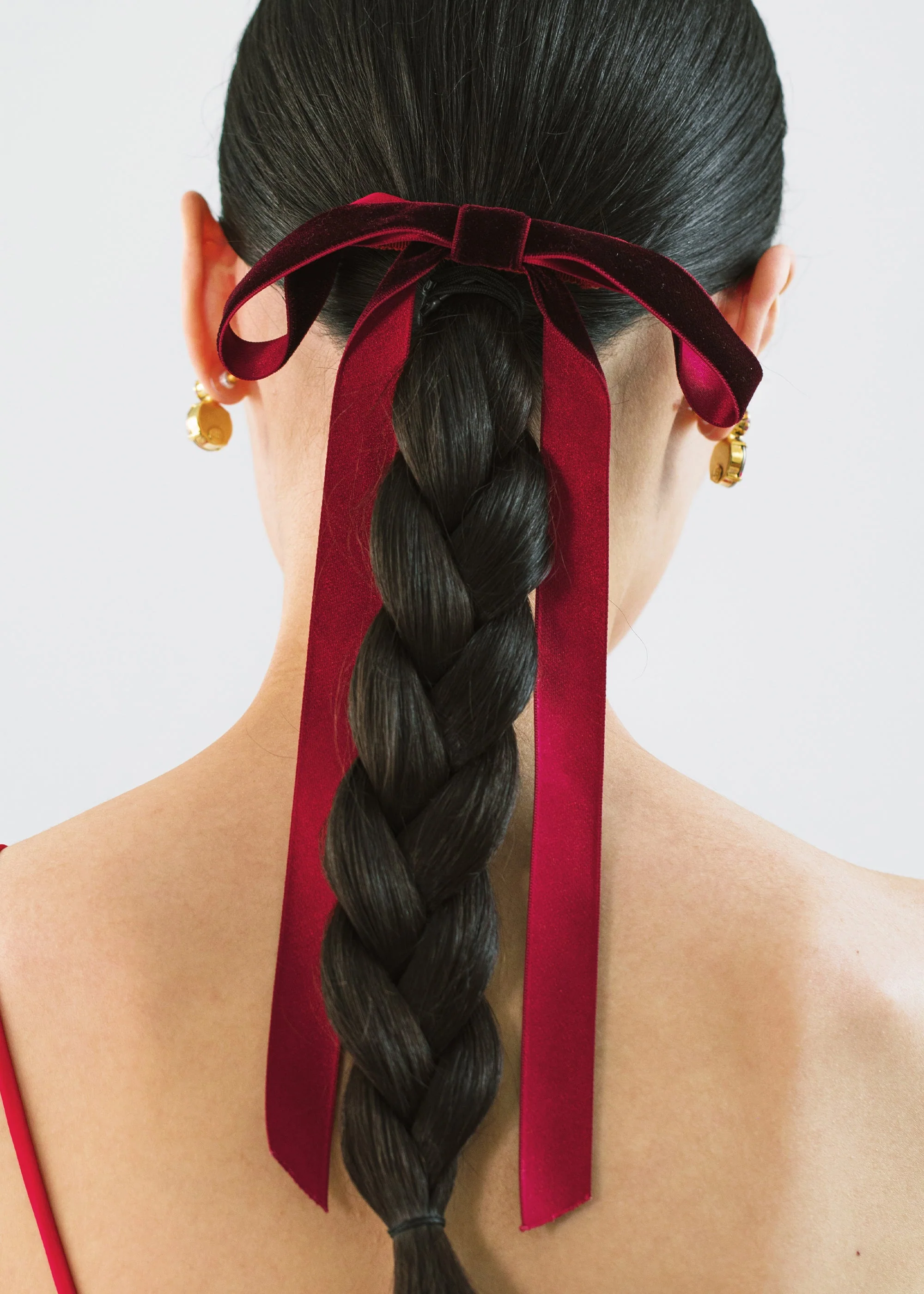 Jennifer Behr - Aida Velvet Bow Barrette - Image 2