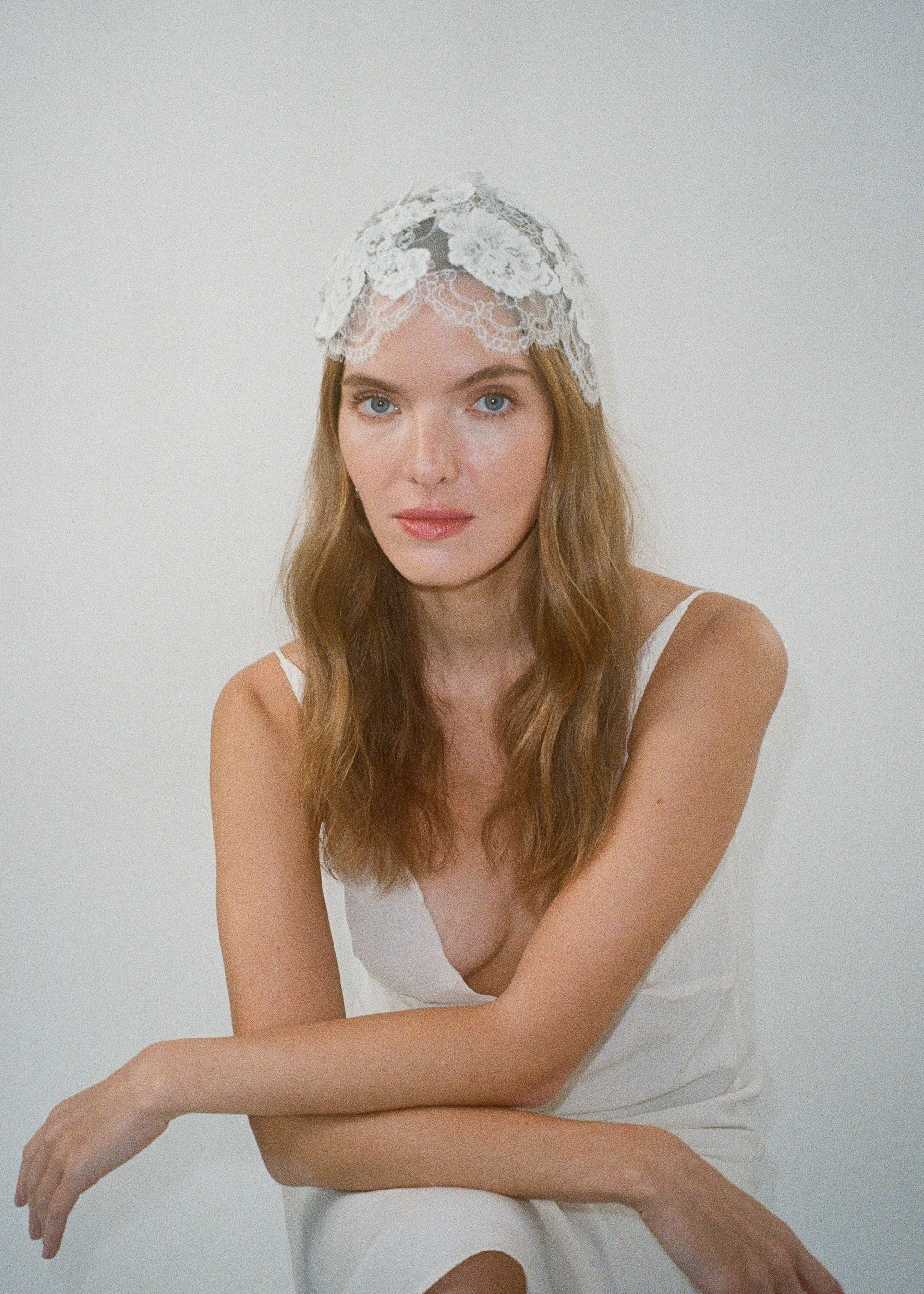 Jennifer Behr - Lace Juliet Cap - Image 4