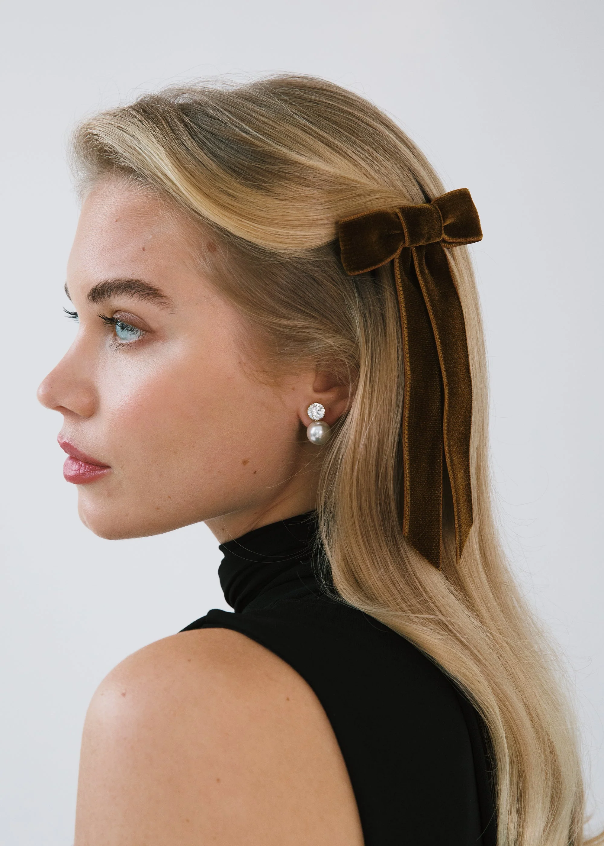 Jennifer Behr - Velvet Bow Barrette - Image 2