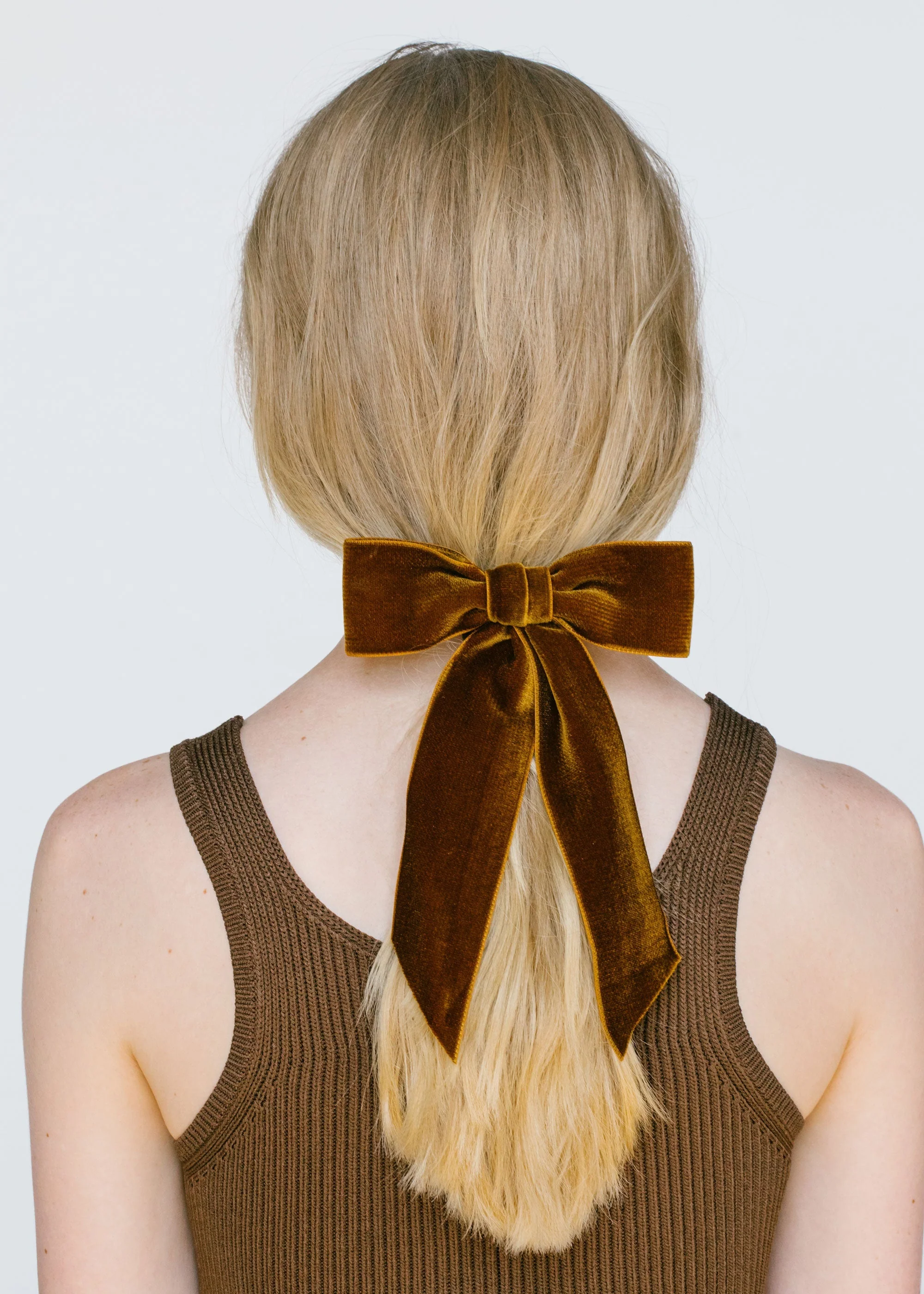 Jennifer Behr - Wide Velvet Bow Barrette - Image 4