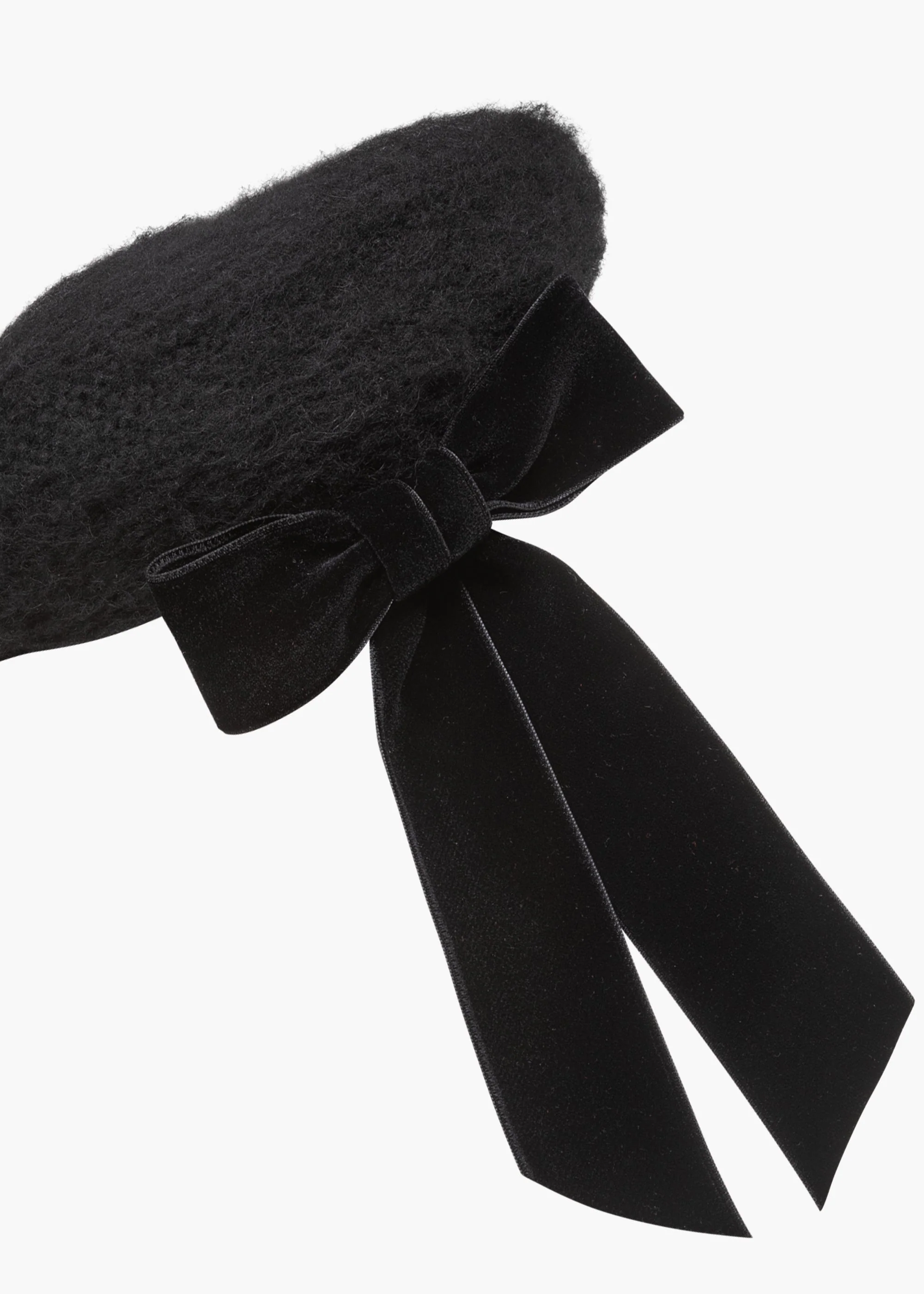 Jennifer Behr - Wide Velvet Bow Beret - Image 4