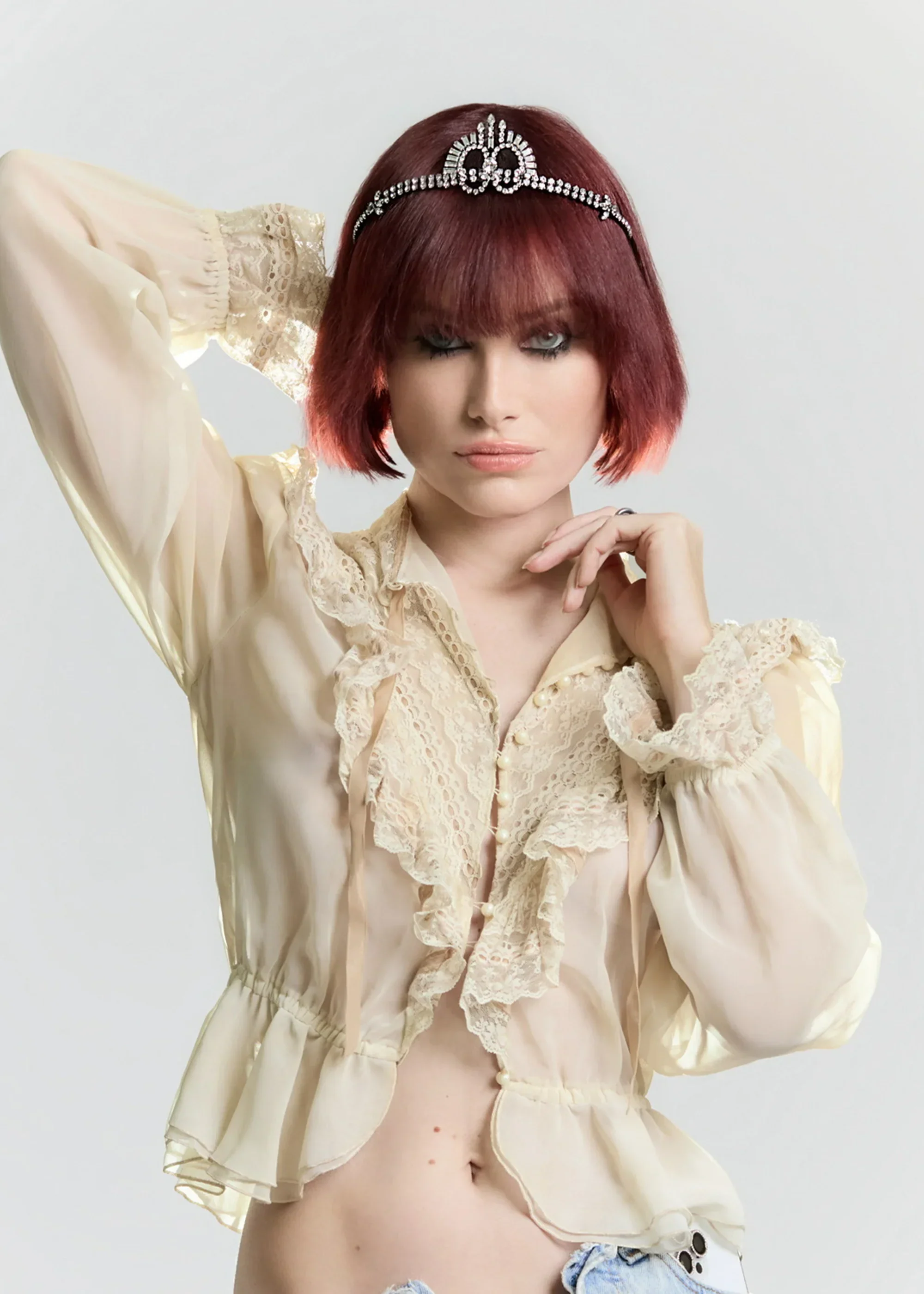 Jennifer Behr - x Julia Hobbs Elodie Tiara - Image 2